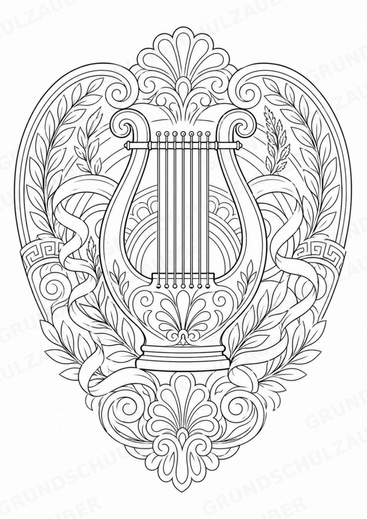 Antikes Griechenland Mandalas Ausmalbilder – Geschichte und Kulturen – 15 Malvorlagen – Materialseite 7