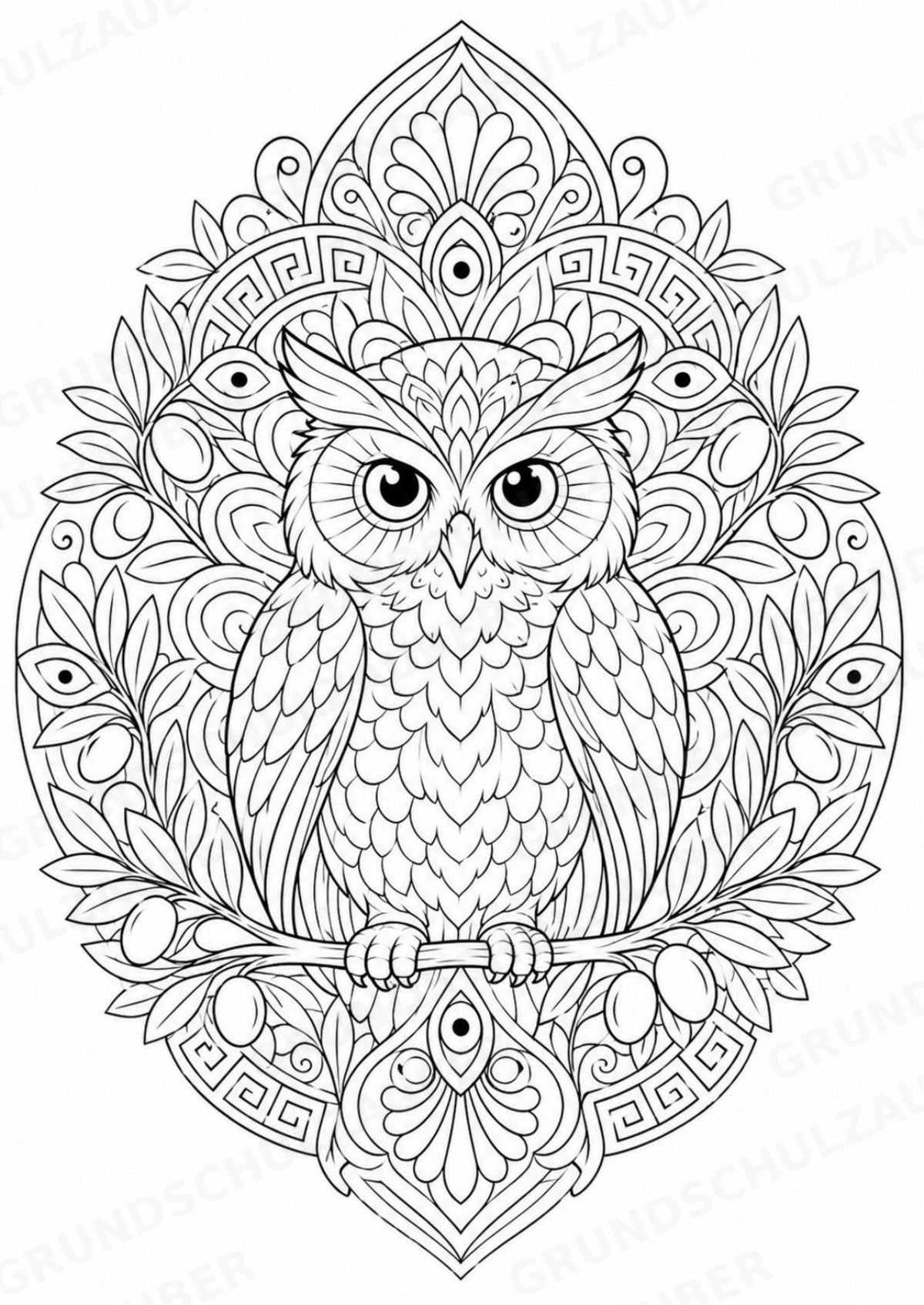 Antikes Griechenland Mandalas Ausmalbilder – Geschichte und Kulturen – 15 Malvorlagen – Materialseite 12