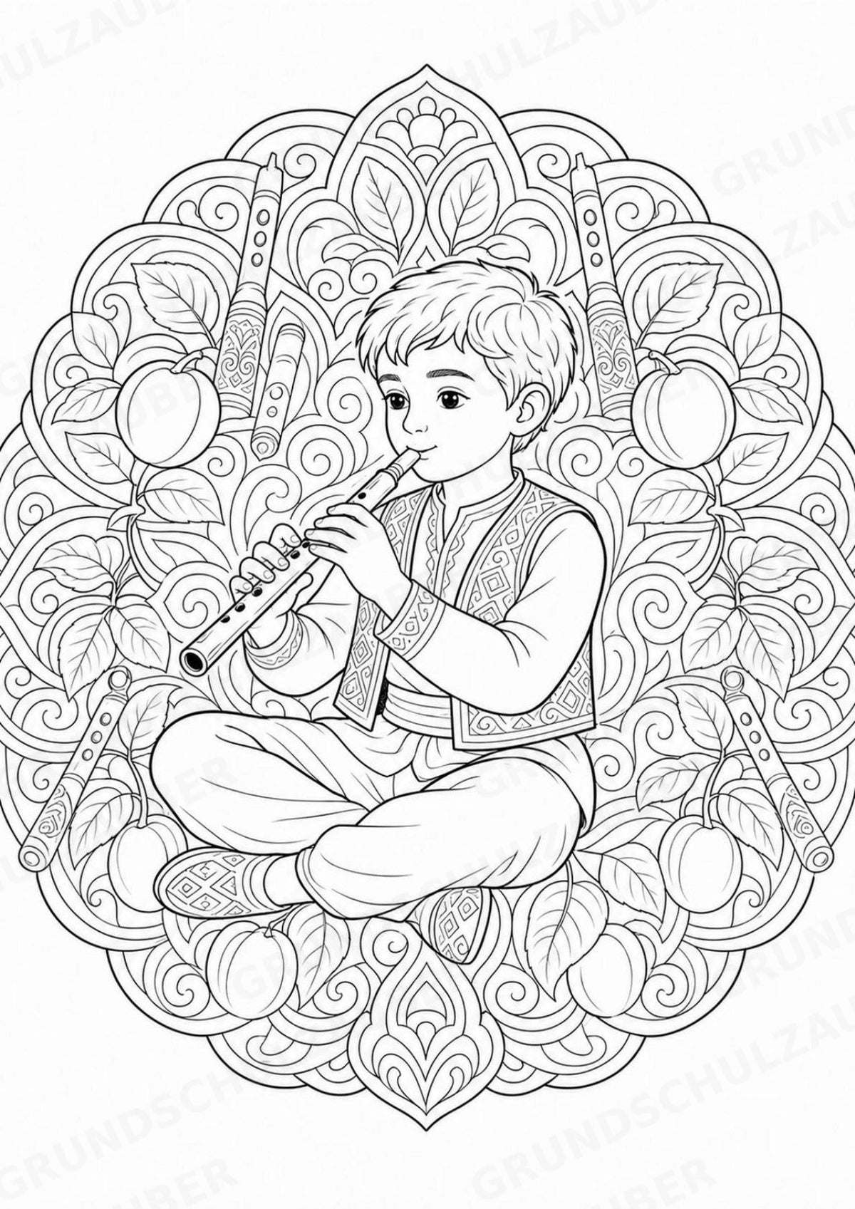 Armenien Mandalas Ausmalbilder – Länder und Kulturen – 15 Malvorlagen – Materialseite 8