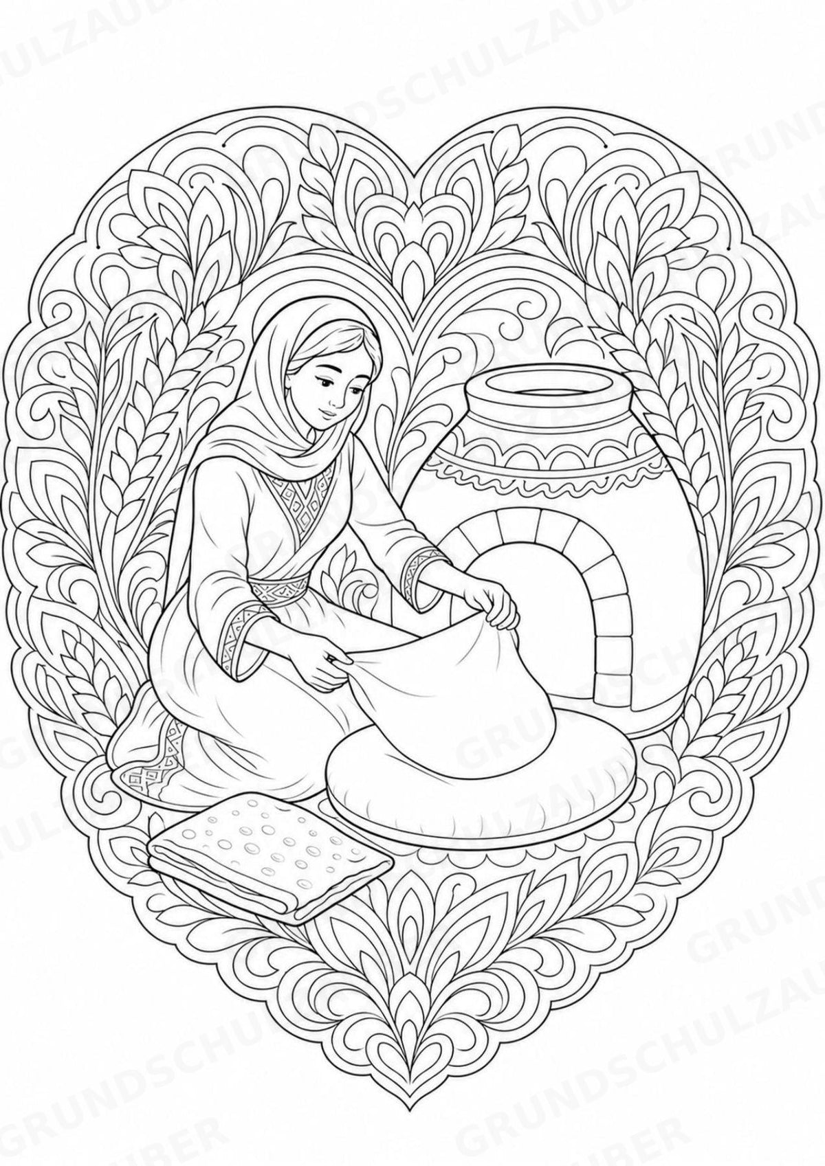 Armenien Mandalas Ausmalbilder – Länder und Kulturen – 15 Malvorlagen – Materialseite 10