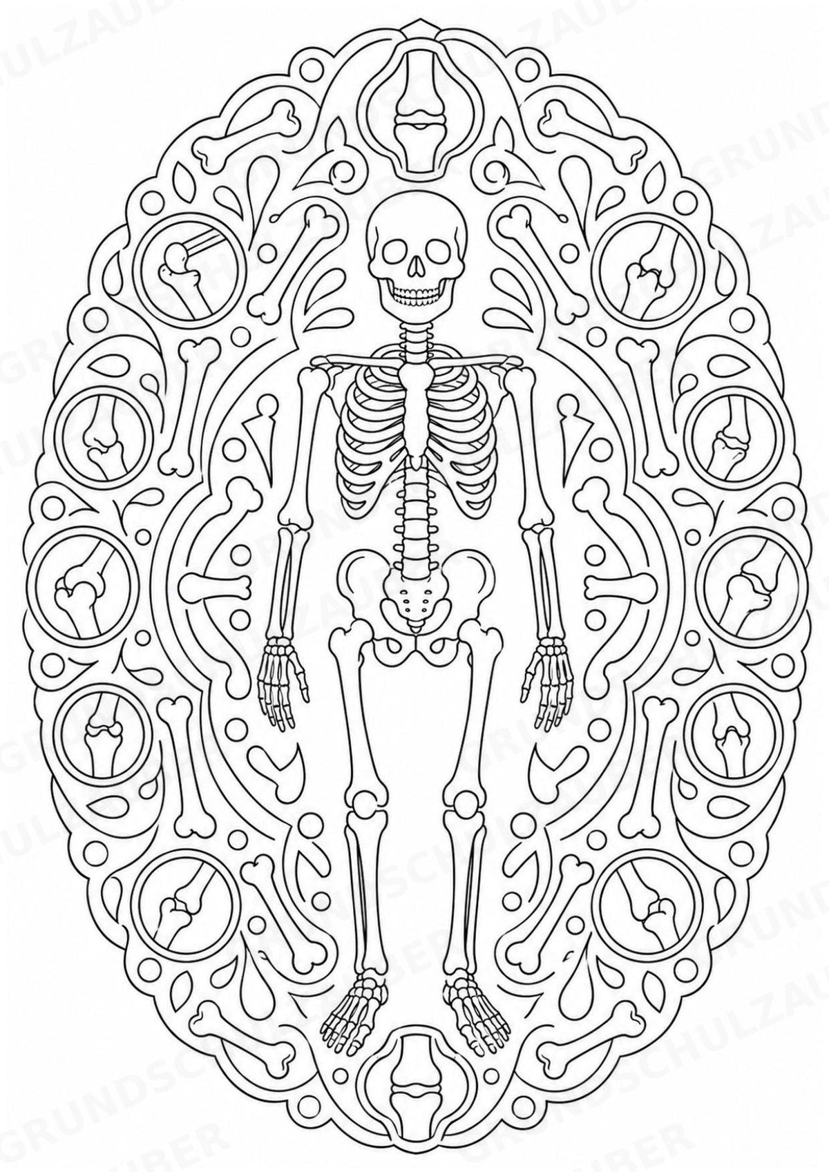 Biologie Mandalas Ausmalbilder – Bio – 15 Malvorlagen – Materialseite 11