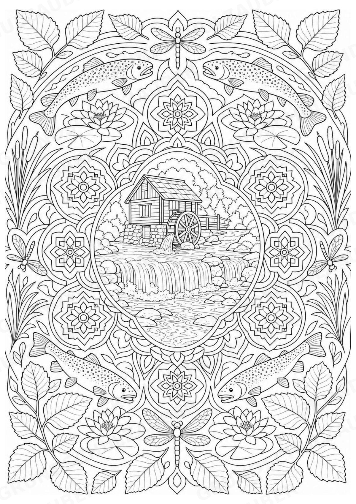 Bosnien Mandalas Ausmalbilder – Länder und Kulturen – 15 Malvorlagen – Materialseite 9