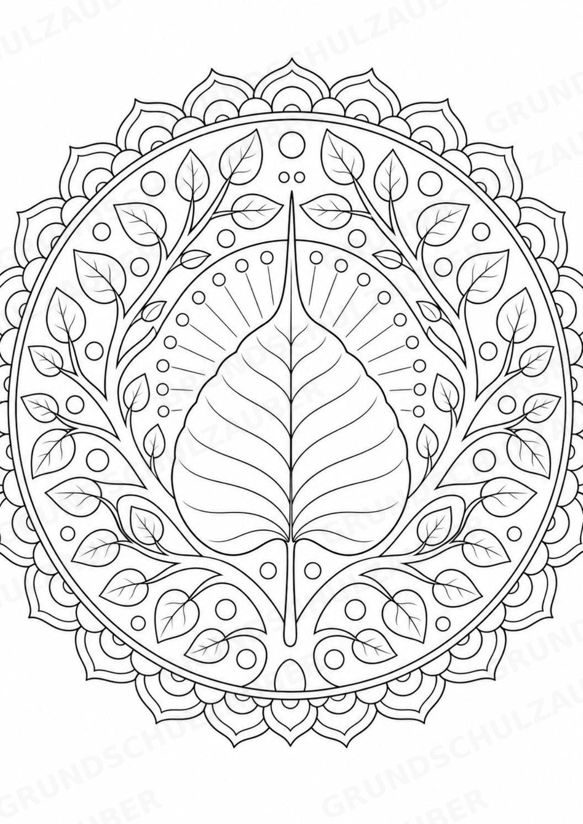 Buddhismus Mandalas Ausmalbilder – Religion – 15 Malvorlagen – Materialseite 4