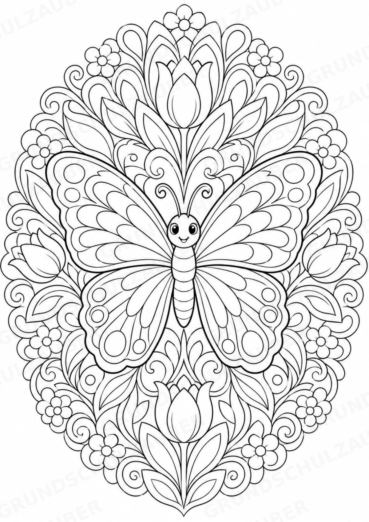 Frühling Mandalas Ausmalbilder – Wetter und Jahreszeiten – 15 Malvorlagen – Materialseite 2