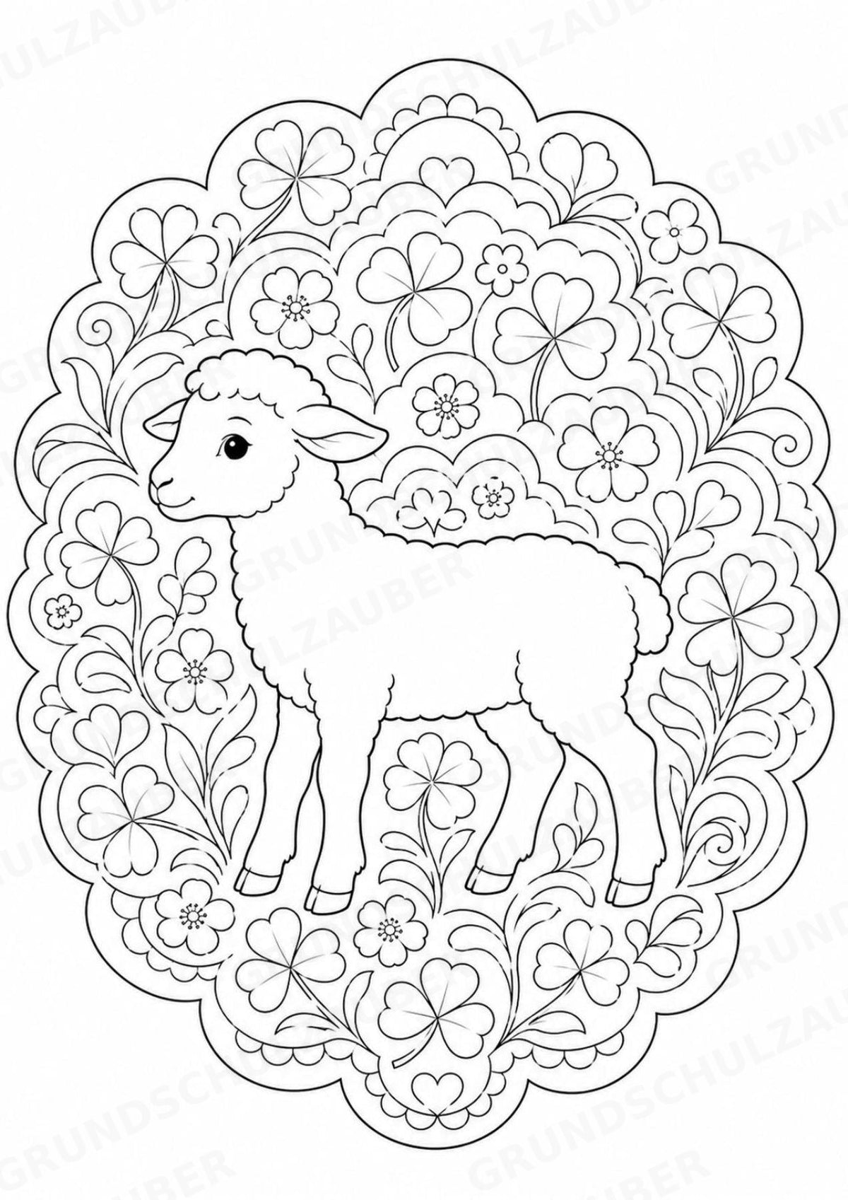 Frühling Mandalas Ausmalbilder – Wetter und Jahreszeiten – 15 Malvorlagen – Materialseite 5