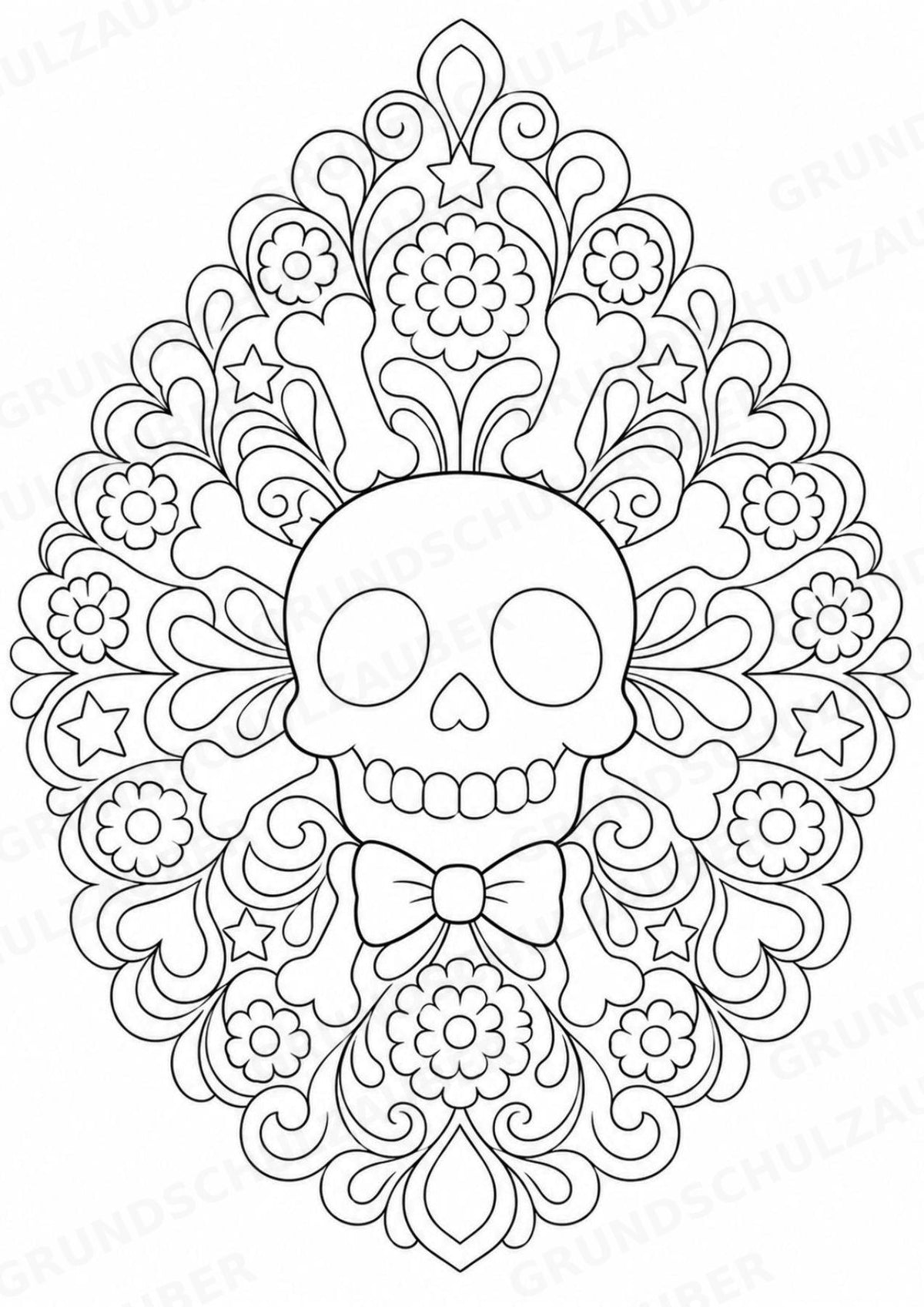 Halloween Mandalas Ausmalbilder – Feste und Feiertage – 15 Malvorlagen – Materialseite 11