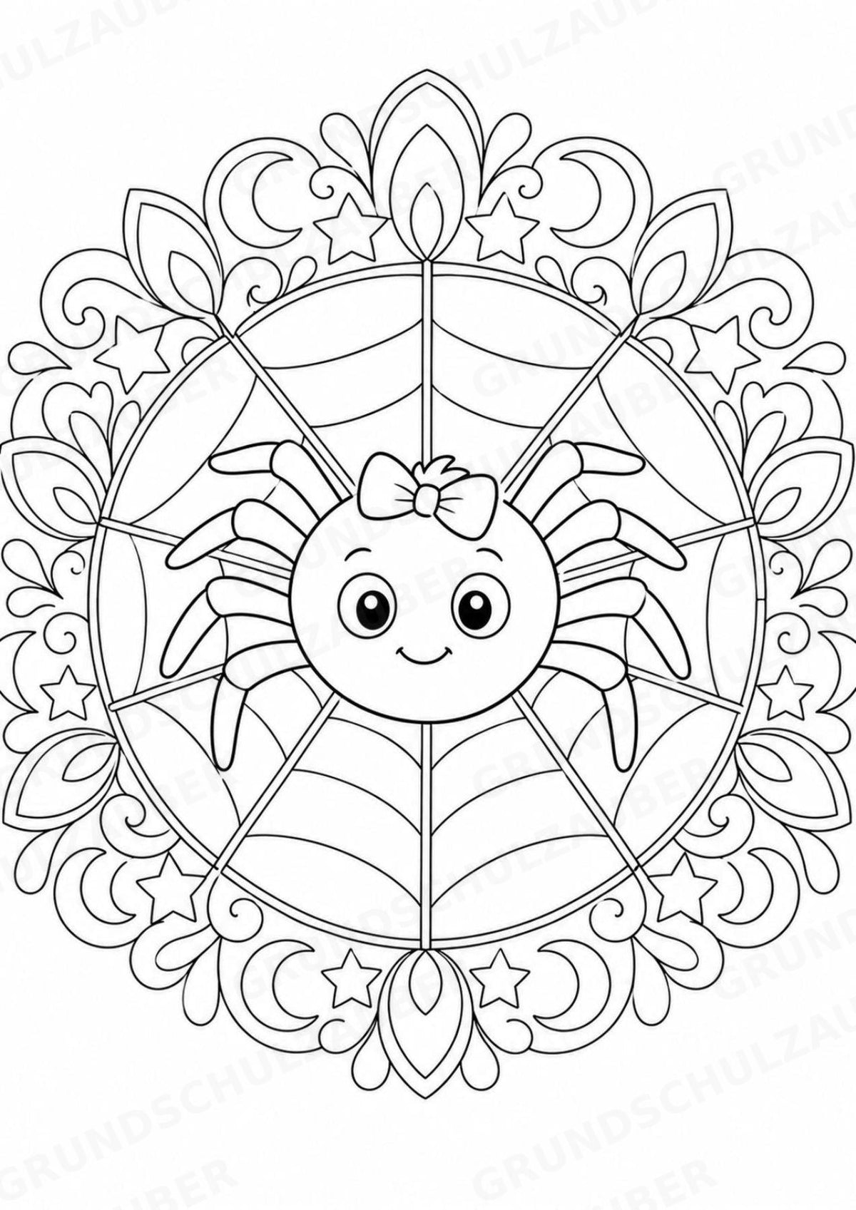 Halloween Mandalas Ausmalbilder – Feste und Feiertage – 15 Malvorlagen – Materialseite 12