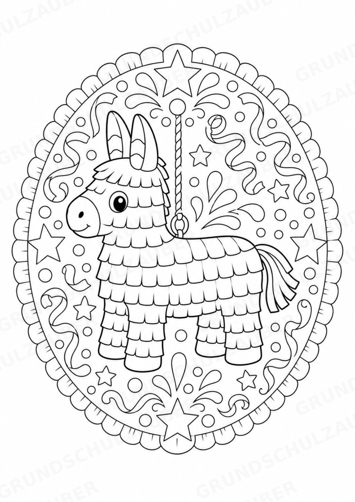 Geburtstag Mandalas Ausmalbilder – Feste und Feiertage – 15 Malvorlagen – Materialseite 8