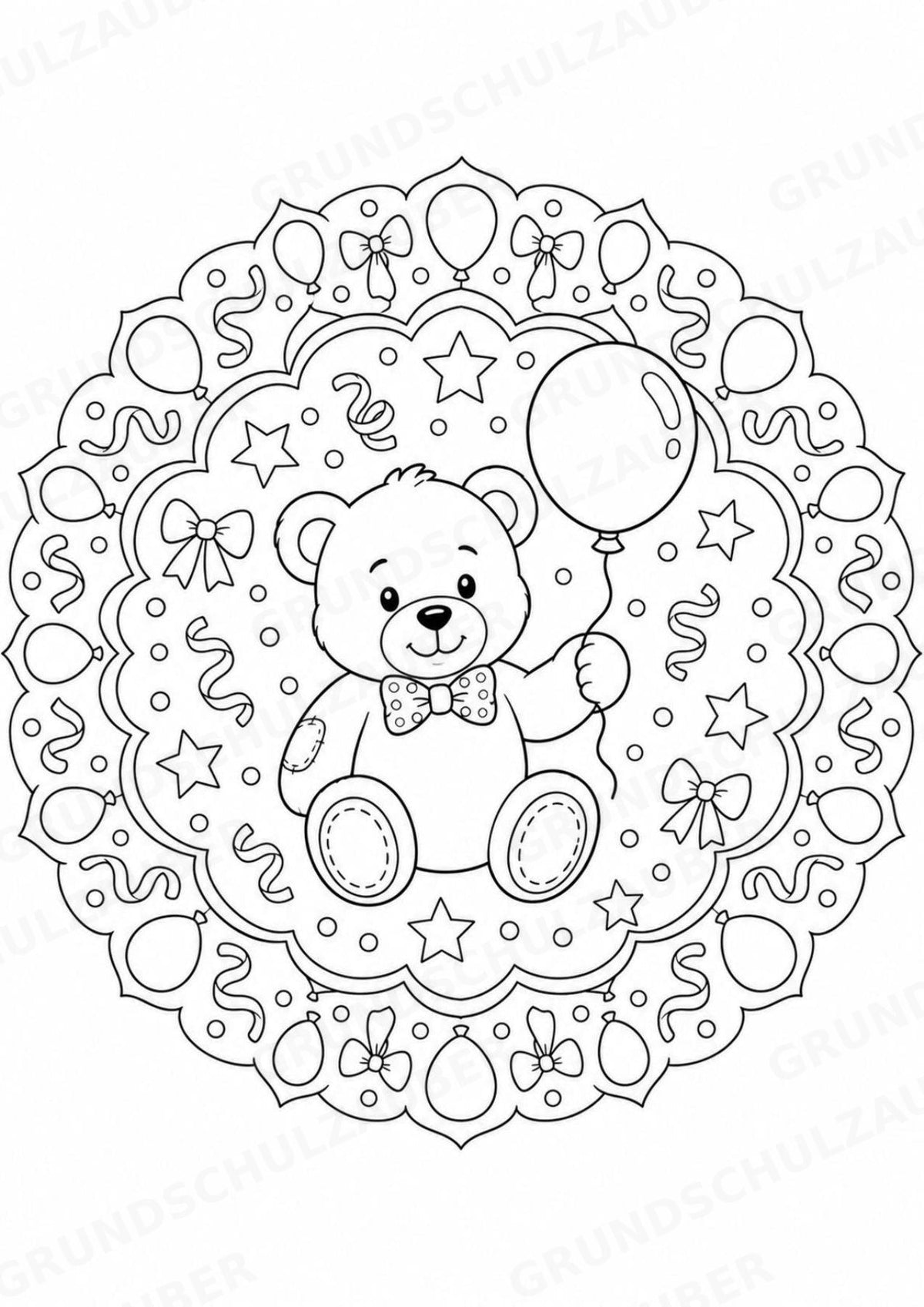 Geburtstag Mandalas Ausmalbilder – Feste und Feiertage – 15 Malvorlagen – Materialseite 12