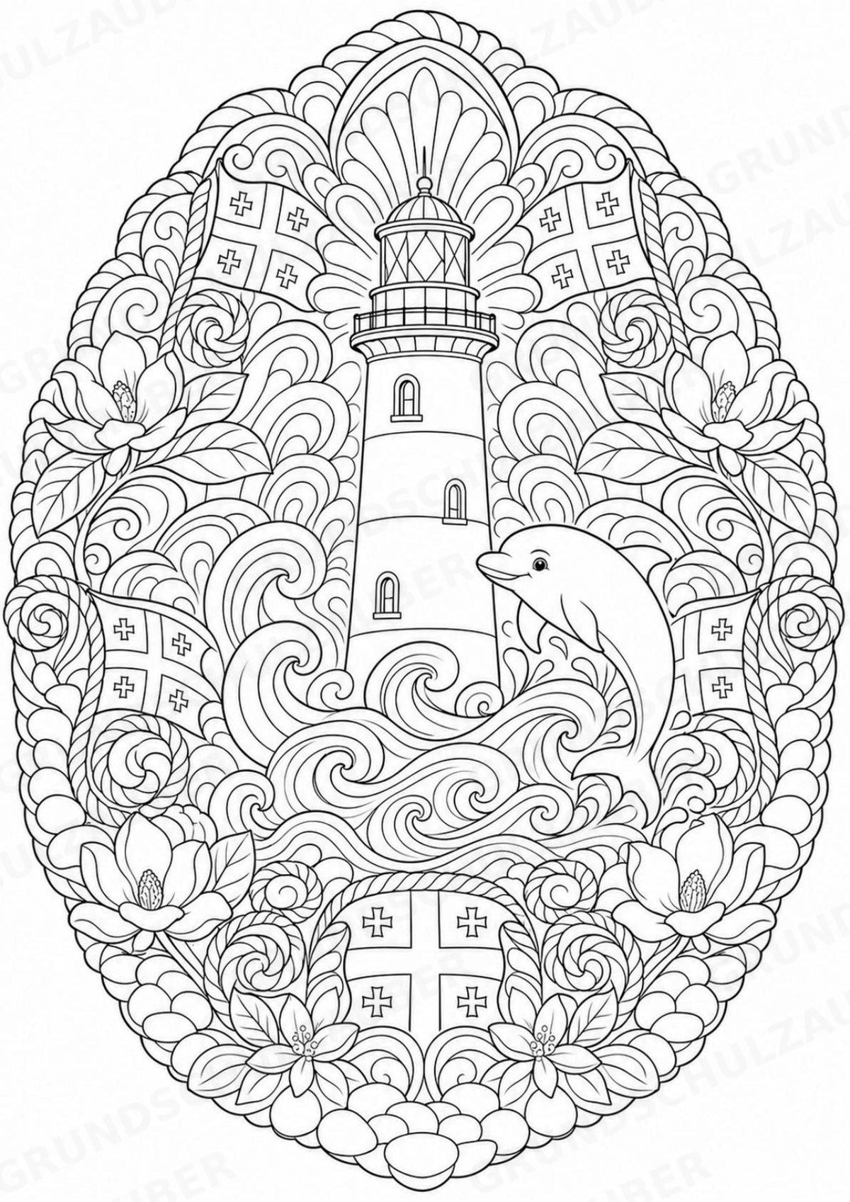Georgien Mandalas Ausmalbilder – Länder und Kulturen – 15 Malvorlagen – Materialseite 12