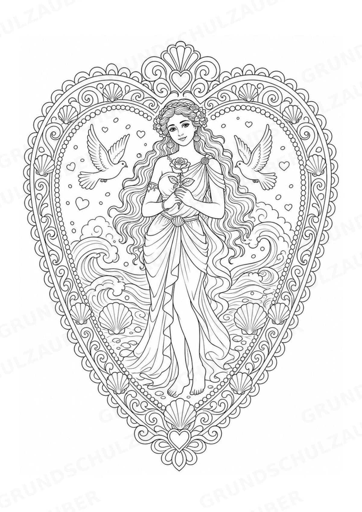 Griechische Götter Mandalas Ausmalbilder – Allgemeine Themen – 15 Malvorlagen – Materialseite 8