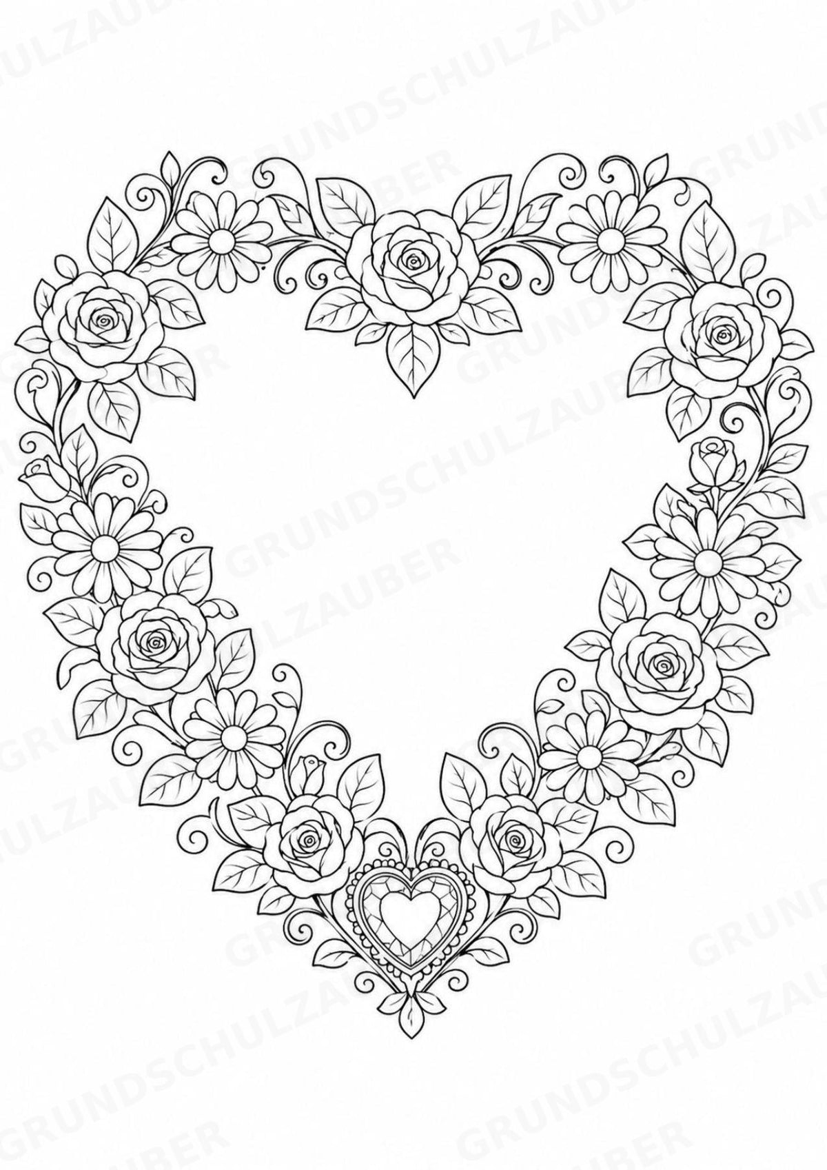 Muttertag Mandalas Ausmalbilder – Feste und Feiertage – 15 Malvorlagen – Materialseite 4