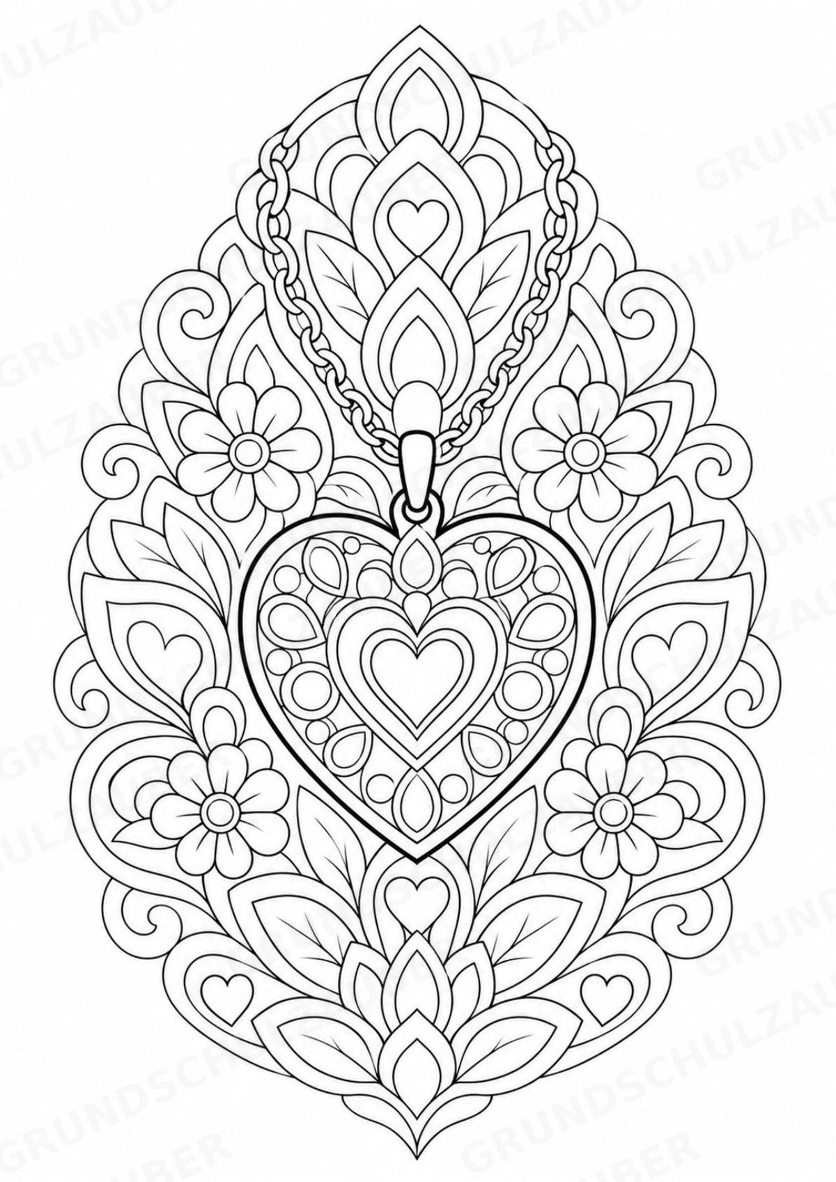 Muttertag Mandalas Ausmalbilder – Feste und Feiertage – 15 Malvorlagen – Materialseite 12