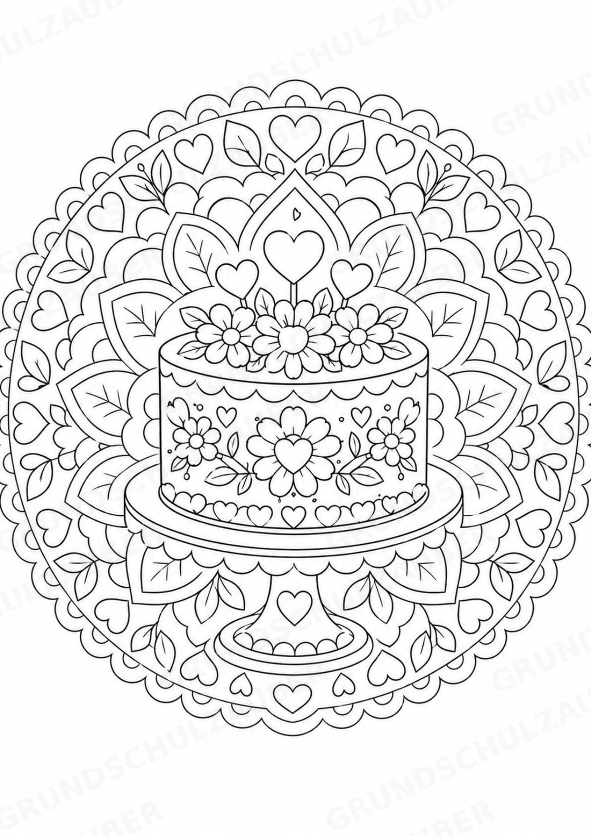 Muttertag Mandalas Ausmalbilder – Feste und Feiertage – 15 Malvorlagen – Materialseite 15