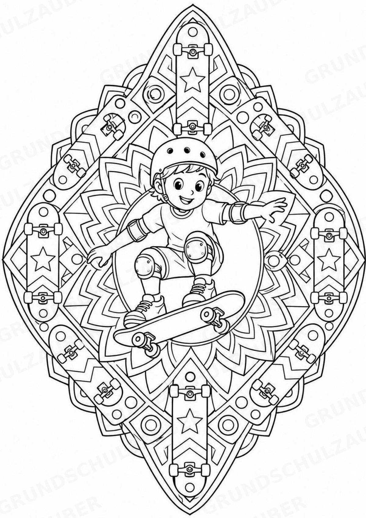 Olympische Spiele Mandalas Ausmalbilder – Sport – 15 Malvorlagen – Materialseite 13