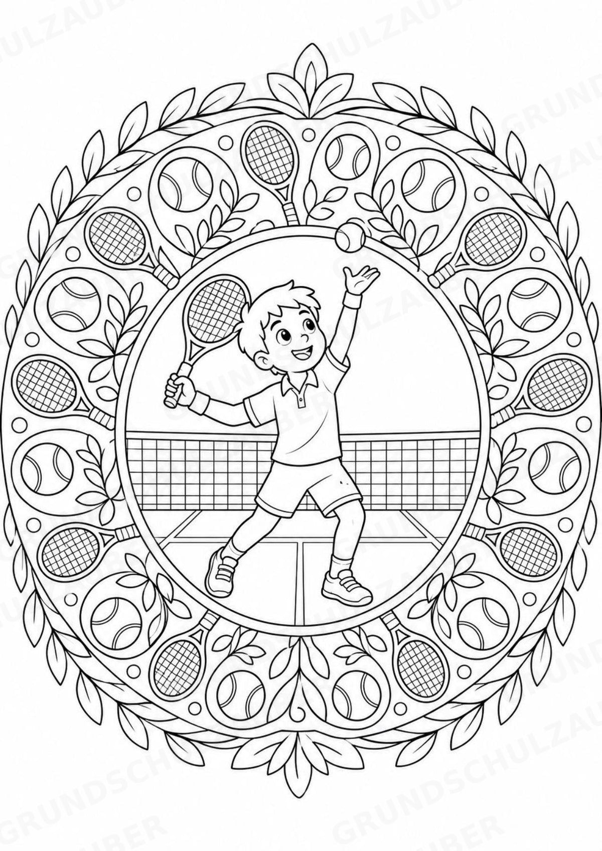 Olympische Spiele Mandalas Ausmalbilder – Sport – 15 Malvorlagen – Materialseite 14