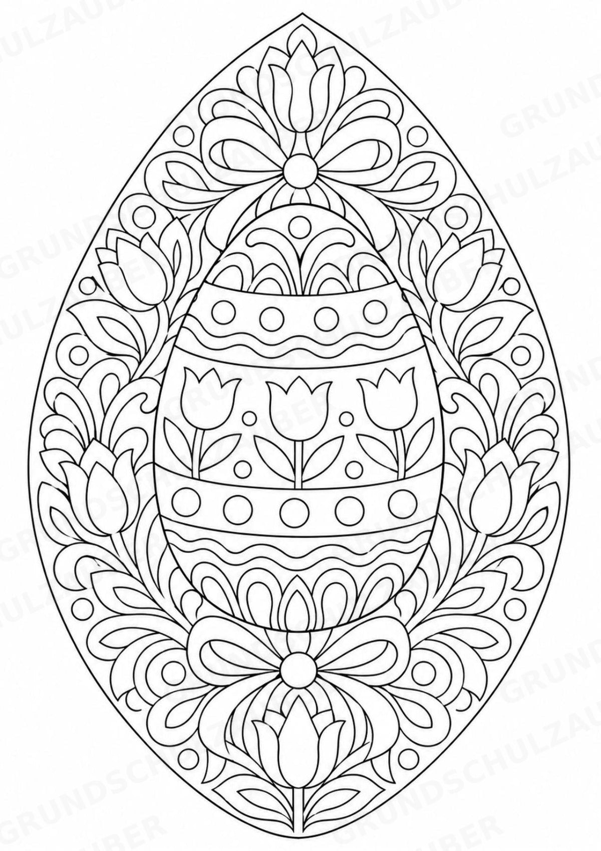 Ostern Mandalas Ausmalbilder – Feste und Feiertage – 15 Malvorlagen – Materialseite 3