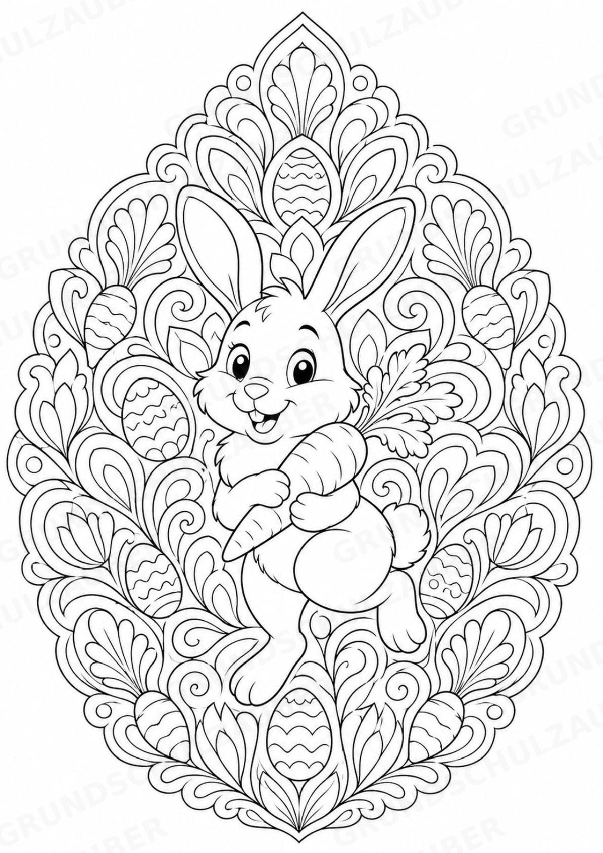 Ostern Mandalas Ausmalbilder – Feste und Feiertage – 15 Malvorlagen – Materialseite 6