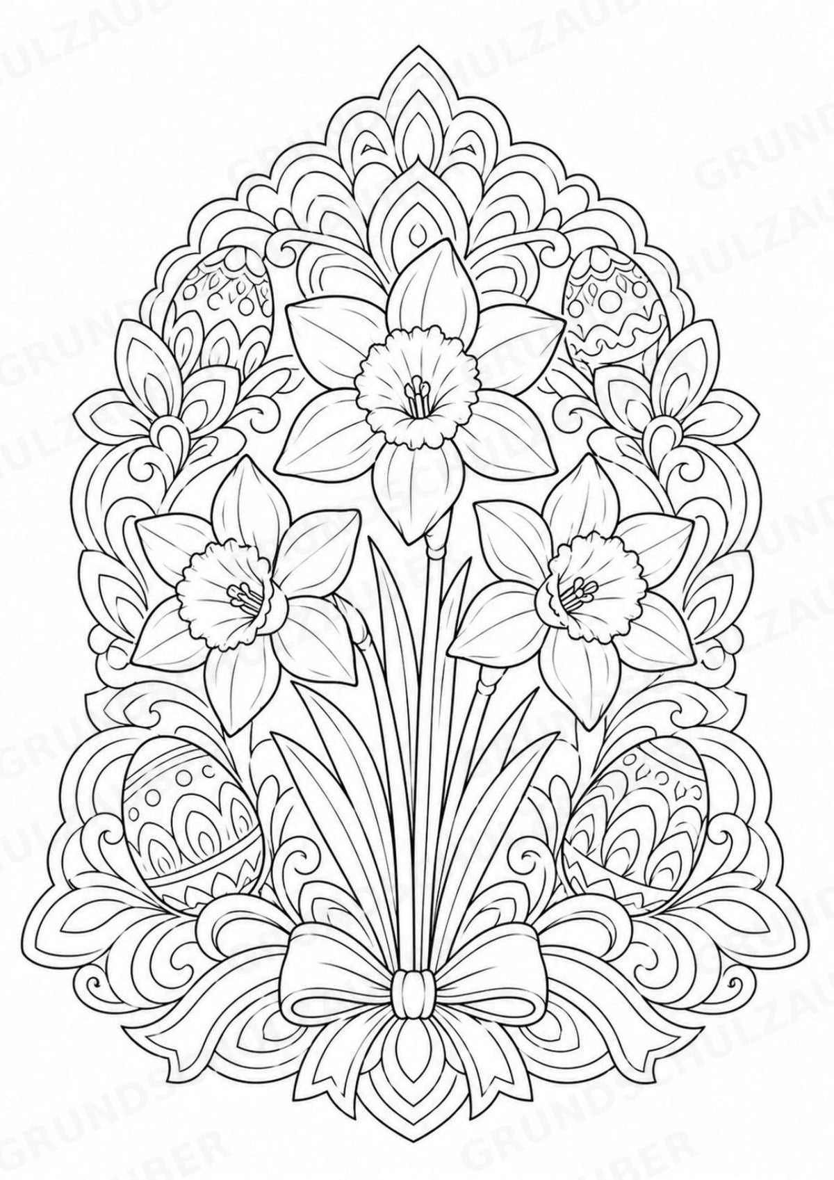 Ostern Mandalas Ausmalbilder – Feste und Feiertage – 15 Malvorlagen – Materialseite 11
