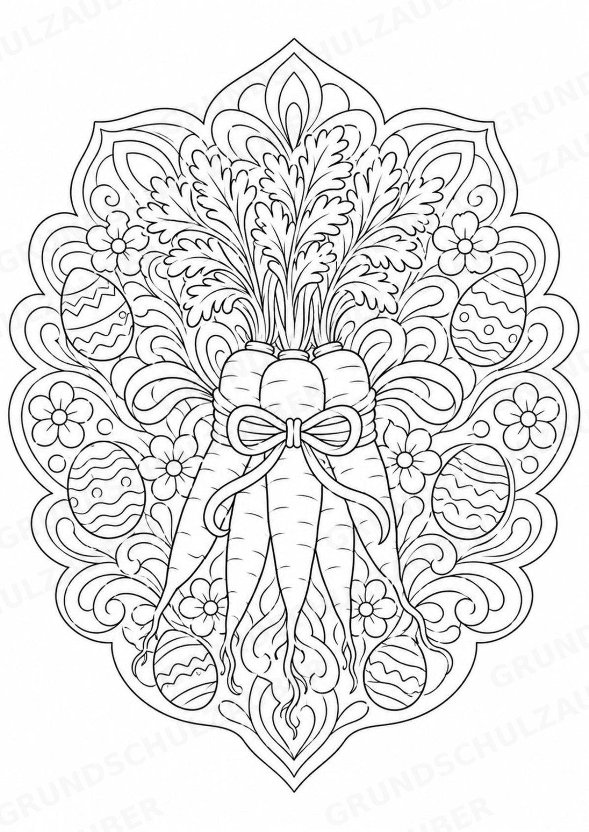 Ostern Mandalas Ausmalbilder – Feste und Feiertage – 15 Malvorlagen – Materialseite 14