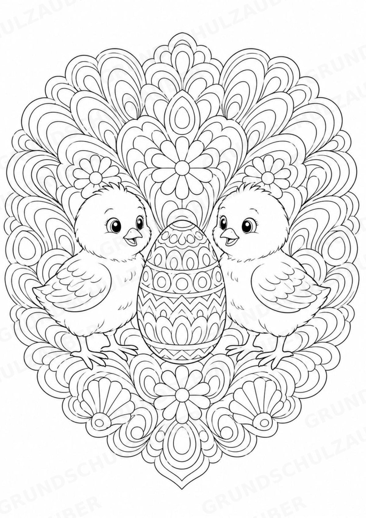 Ostern Mandalas Ausmalbilder – Feste und Feiertage – 15 Malvorlagen – Materialseite 15