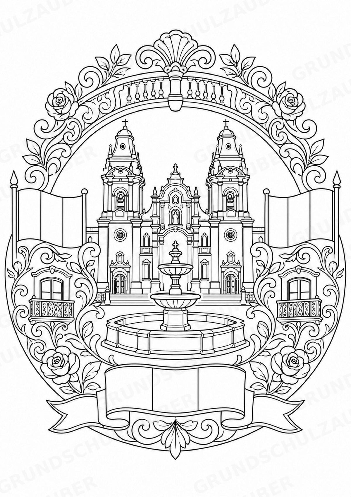 Peru Mandalas Ausmalbilder – Länder und Kulturen – 15 Malvorlagen – Materialseite 4