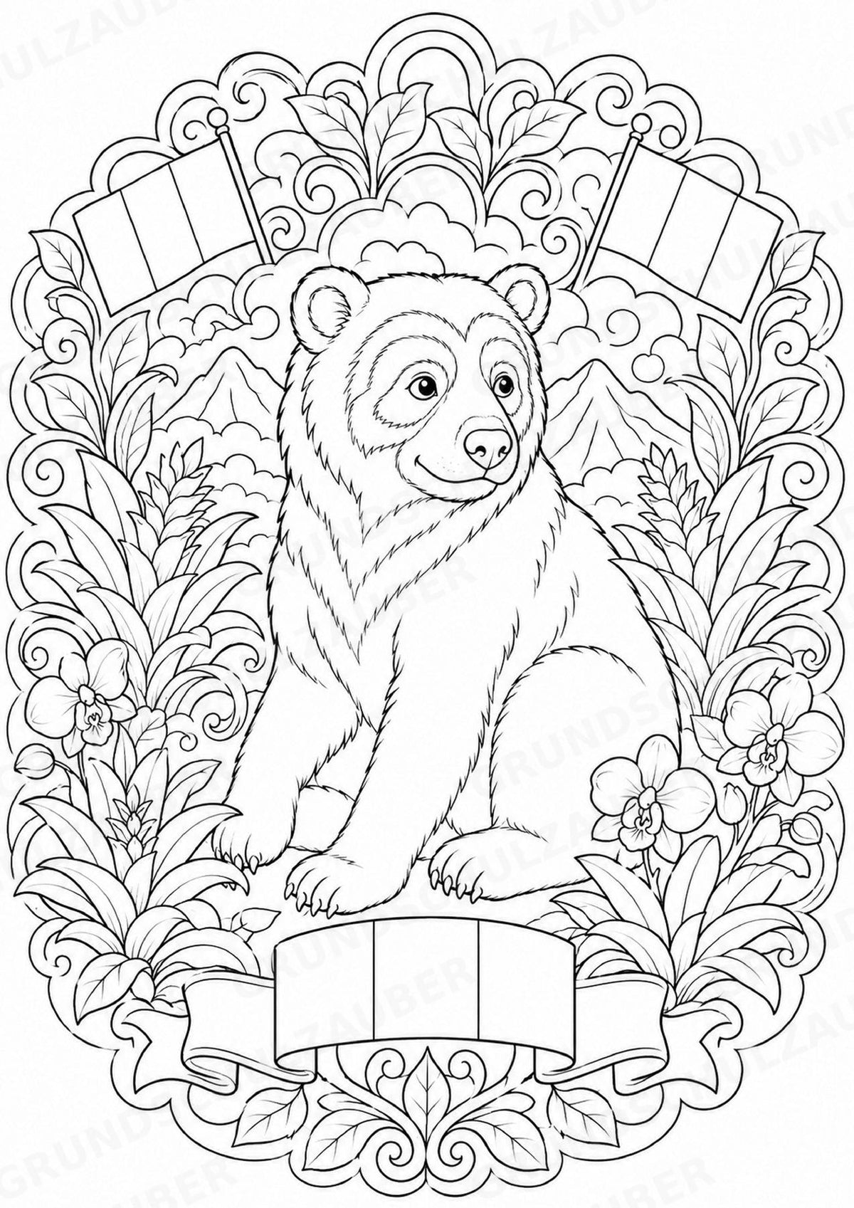 Peru Mandalas Ausmalbilder – Länder und Kulturen – 15 Malvorlagen – Materialseite 10