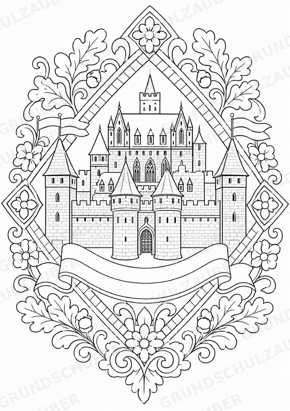 Polen Mandalas Ausmalbilder – Länder und Kulturen – 15 Malvorlagen – Materialseite 5