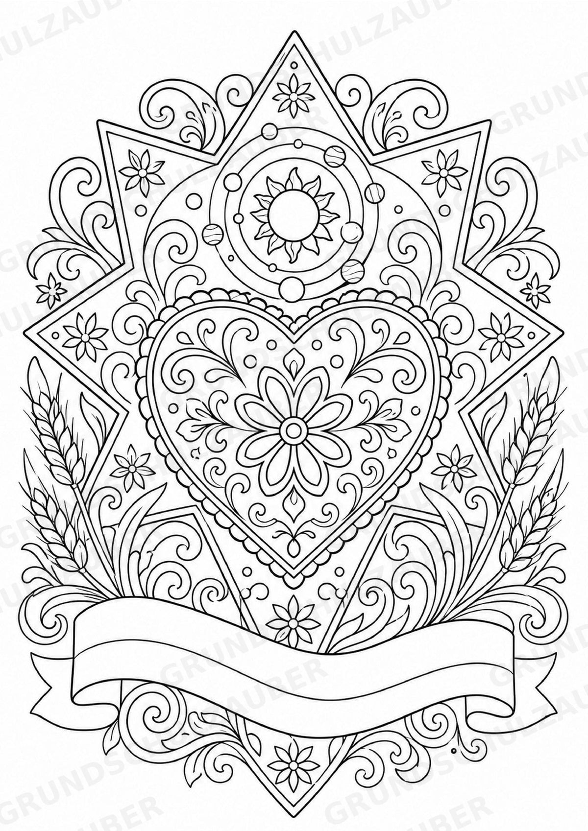 Polen Mandalas Ausmalbilder – Länder und Kulturen – 15 Malvorlagen – Materialseite 8