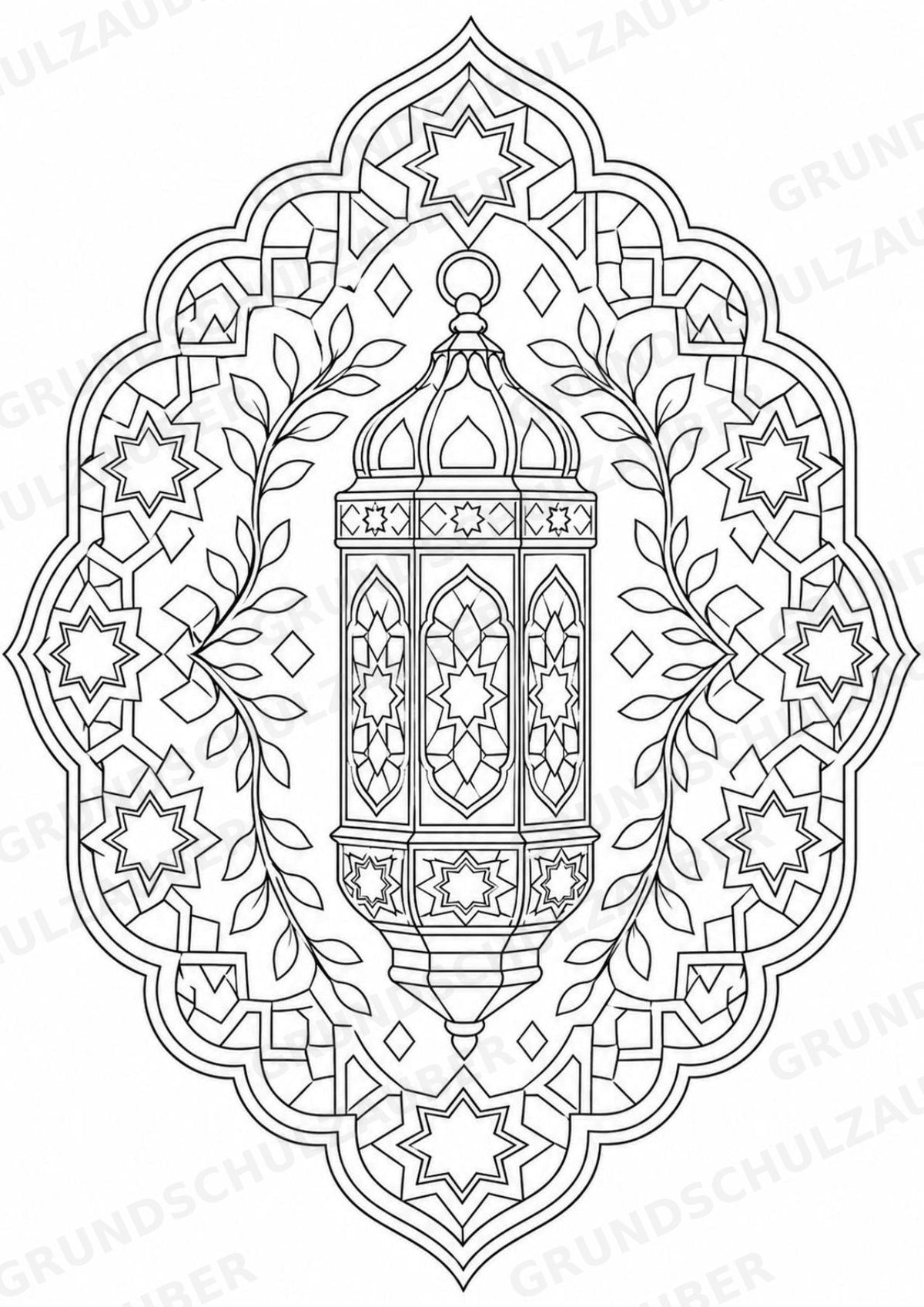 Ramadan Mandalas Ausmalbilder – Religion – 15 Malvorlagen – Materialseite 3