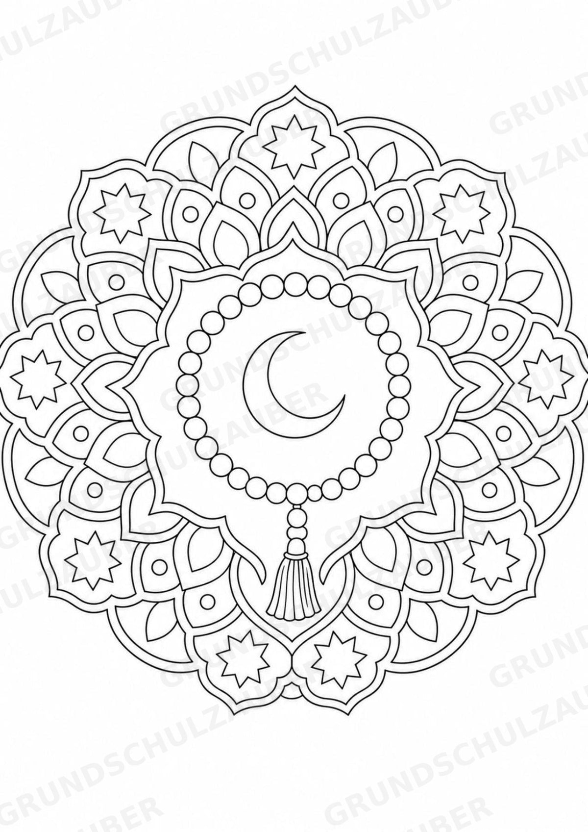 Ramadan Mandalas Ausmalbilder – Religion – 15 Malvorlagen – Materialseite 5