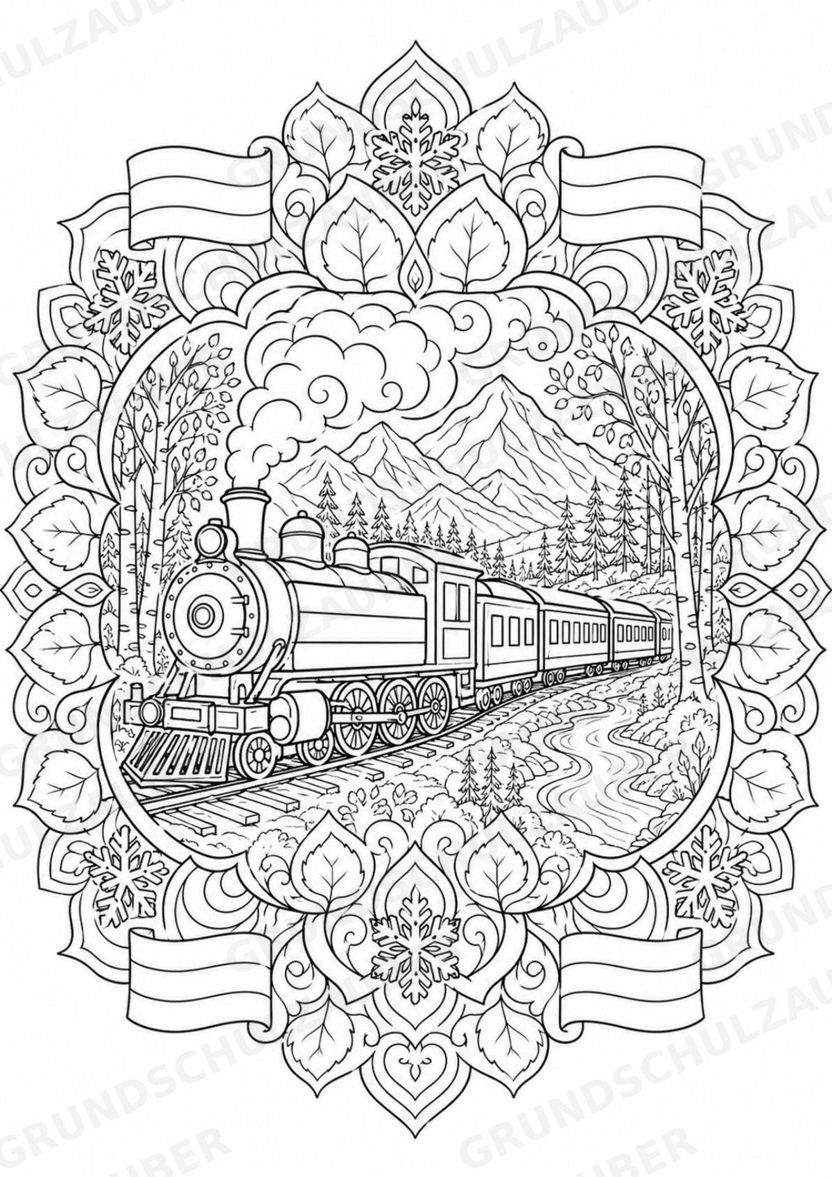 Russland Mandalas Ausmalbilder – Länder und Kulturen – 15 Malvorlagen – Materialseite 5