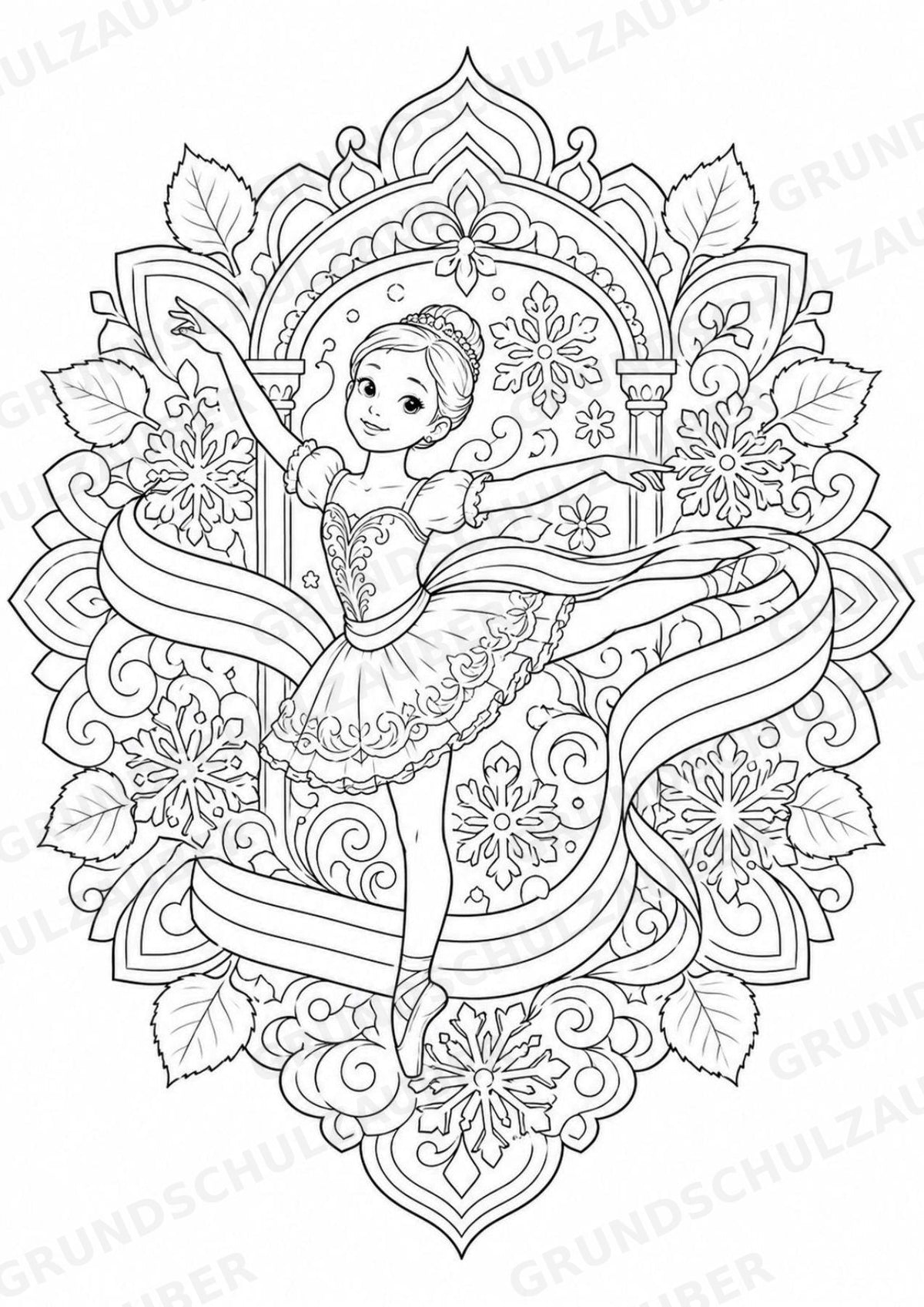 Russland Mandalas Ausmalbilder – Länder und Kulturen – 15 Malvorlagen – Materialseite 9