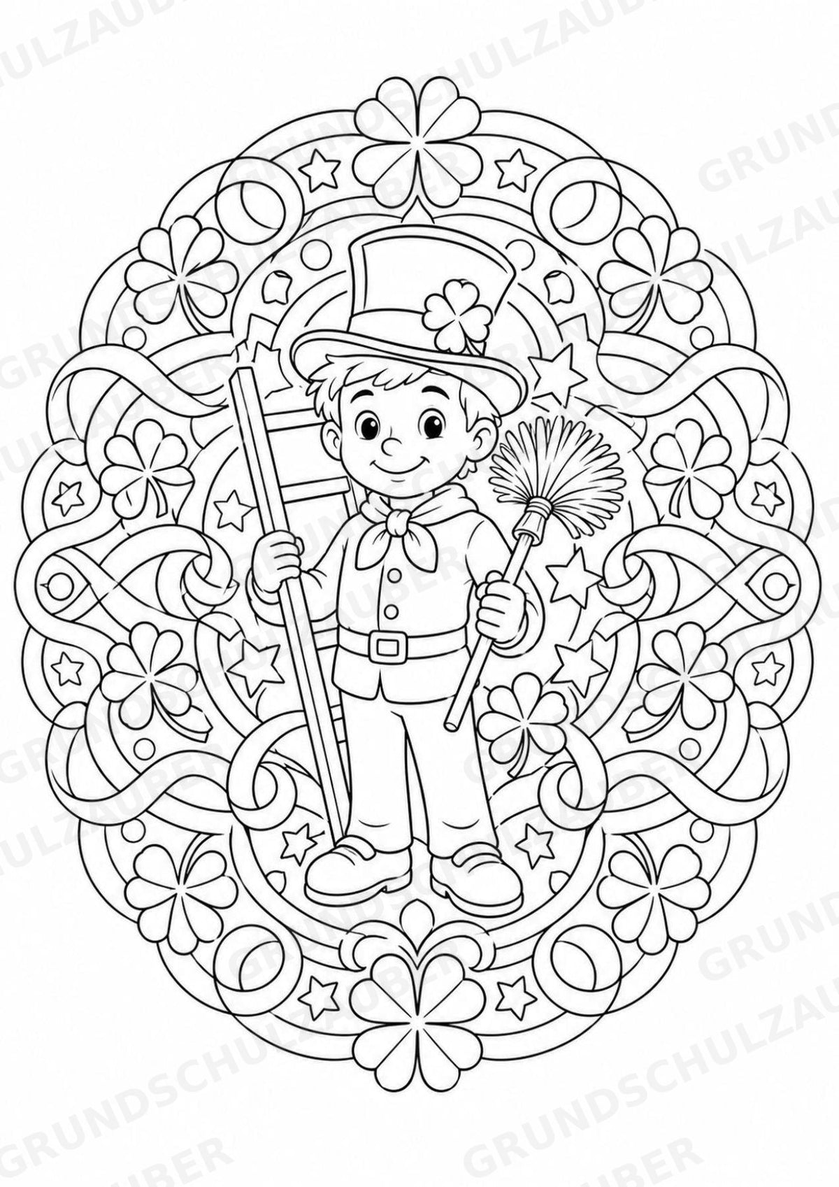 Silvester Mandalas Ausmalbilder – Feste und Feiertage – 15 Malvorlagen – Materialseite 7