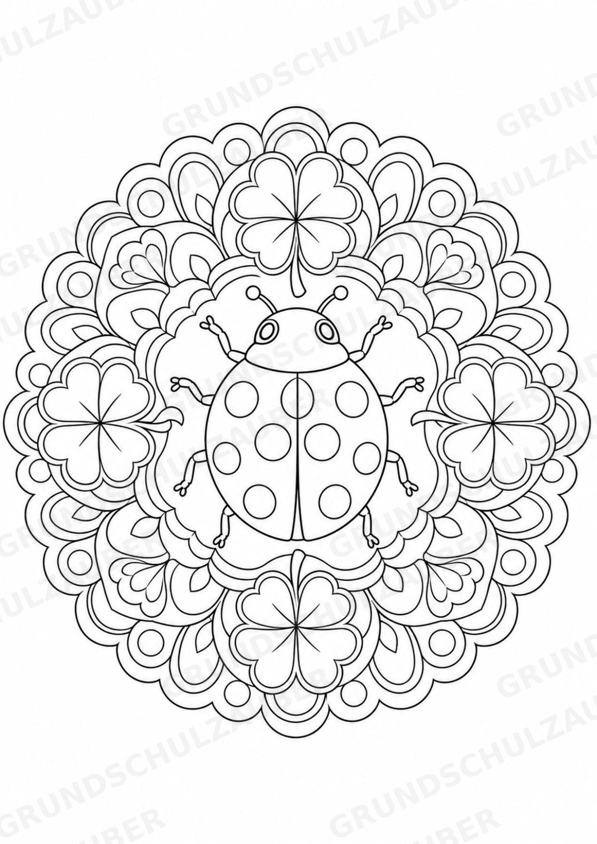 Silvester Mandalas Ausmalbilder – Feste und Feiertage – 15 Malvorlagen – Materialseite 8