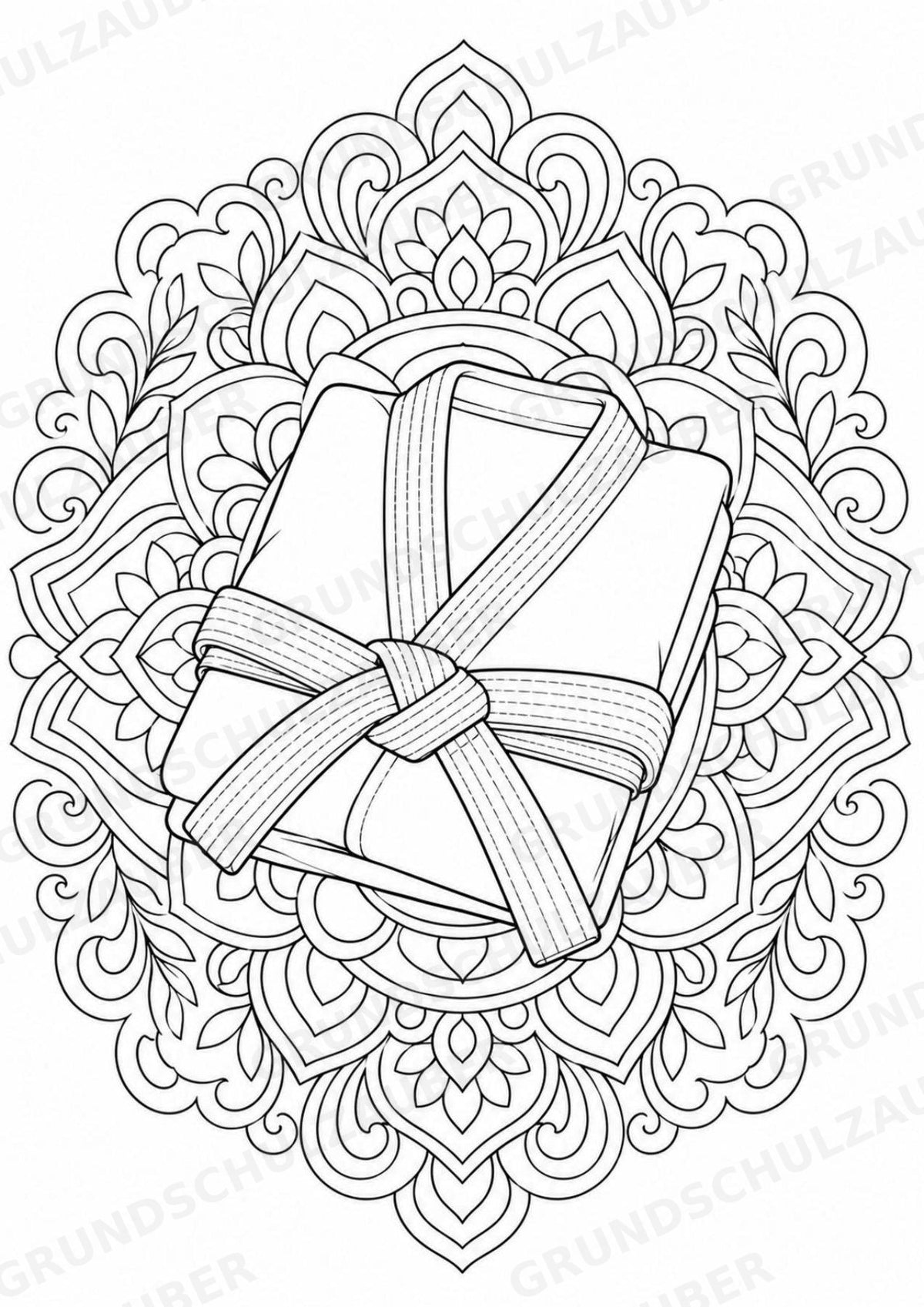 Taekwondo Mandalas Ausmalbilder – Sport – 15 Malvorlagen – Materialseite 13