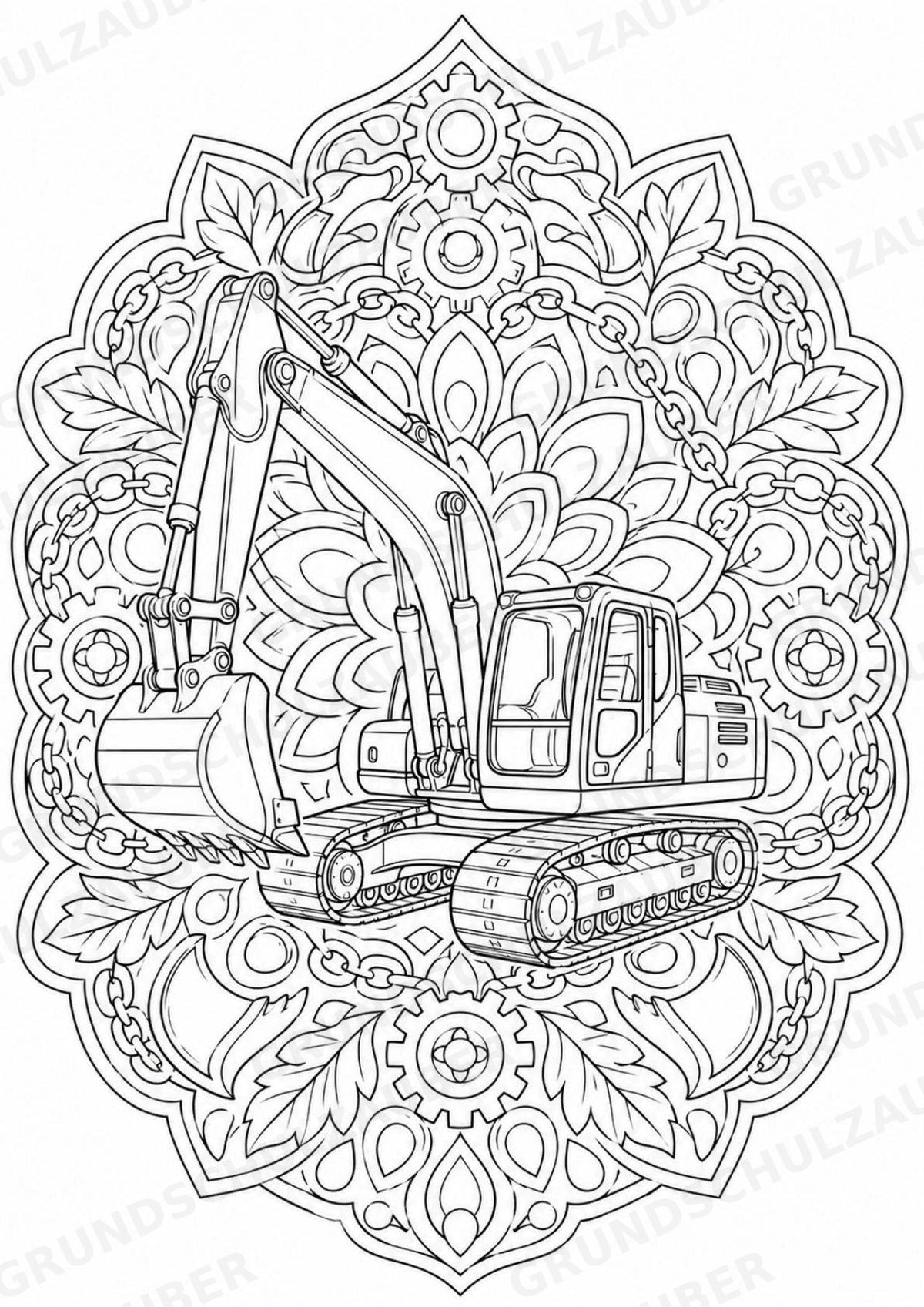 Transportmittel Mandalas Ausmalbilder – Sport – 15 Malvorlagen – Materialseite 13