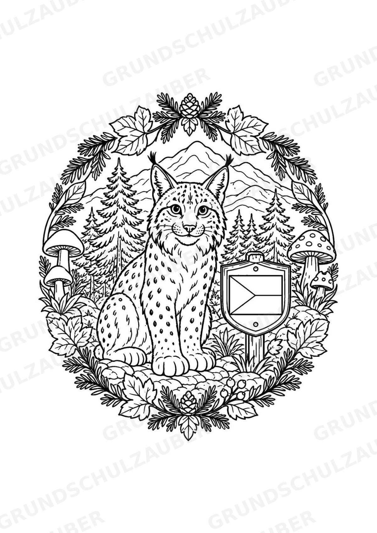Tschechische Republik Mandalas Ausmalbilder – Länder und Kulturen – 15 Malvorlagen – Materialseite 10