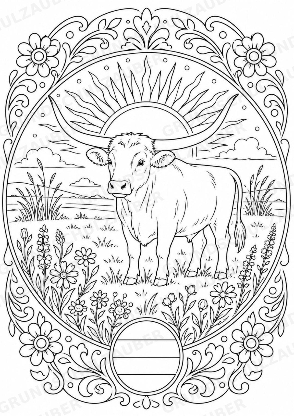 Ungarn Mandalas Ausmalbilder – Länder und Kulturen – 15 Malvorlagen – Materialseite 9