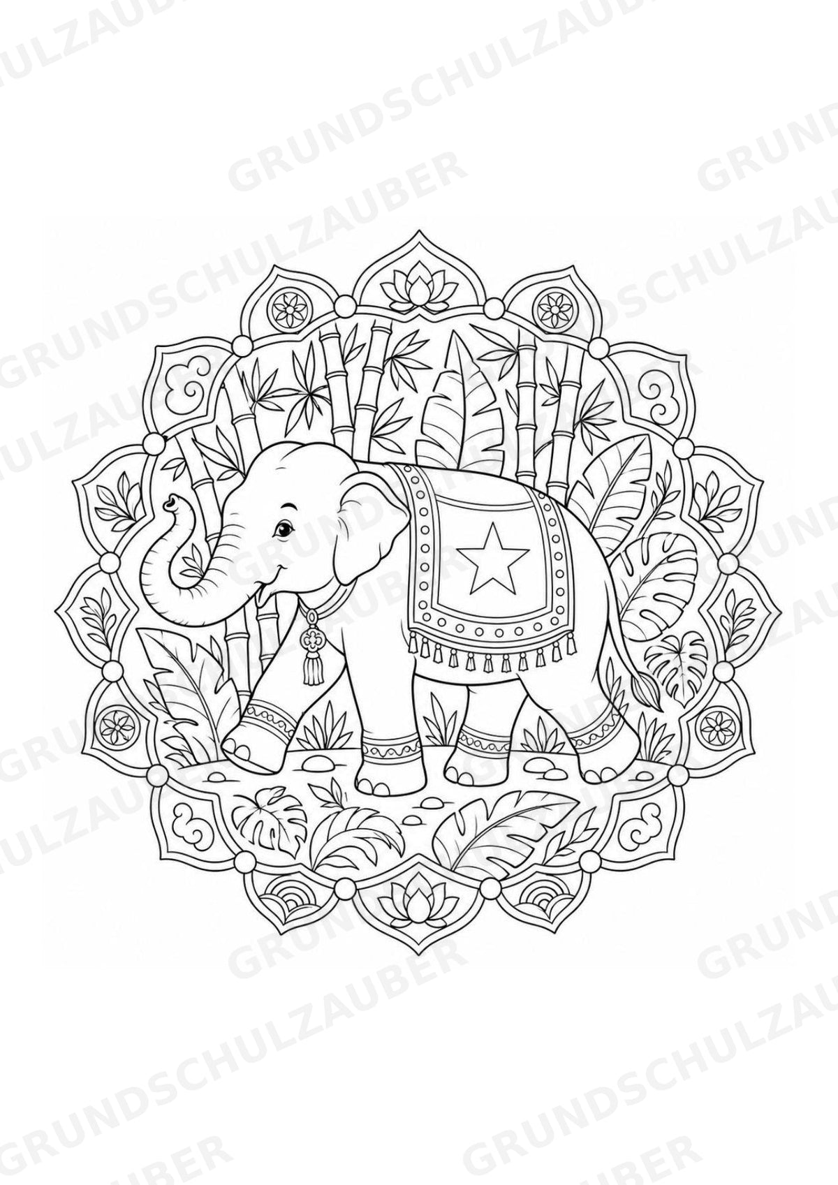 Vietnam Mandalas Ausmalbilder – Länder und Kulturen – 15 Malvorlagen – Materialseite 3