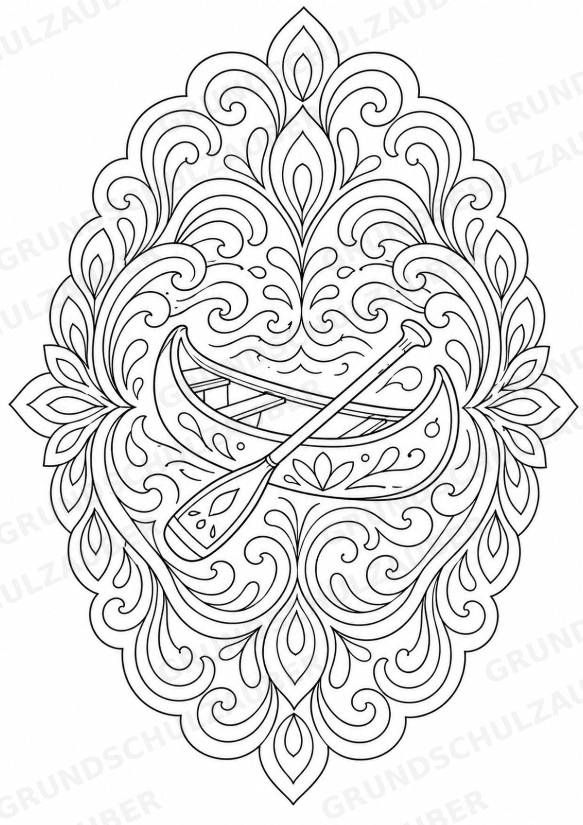 Wandern Mandalas Ausmalbilder – Sport – 15 Malvorlagen – Materialseite 13