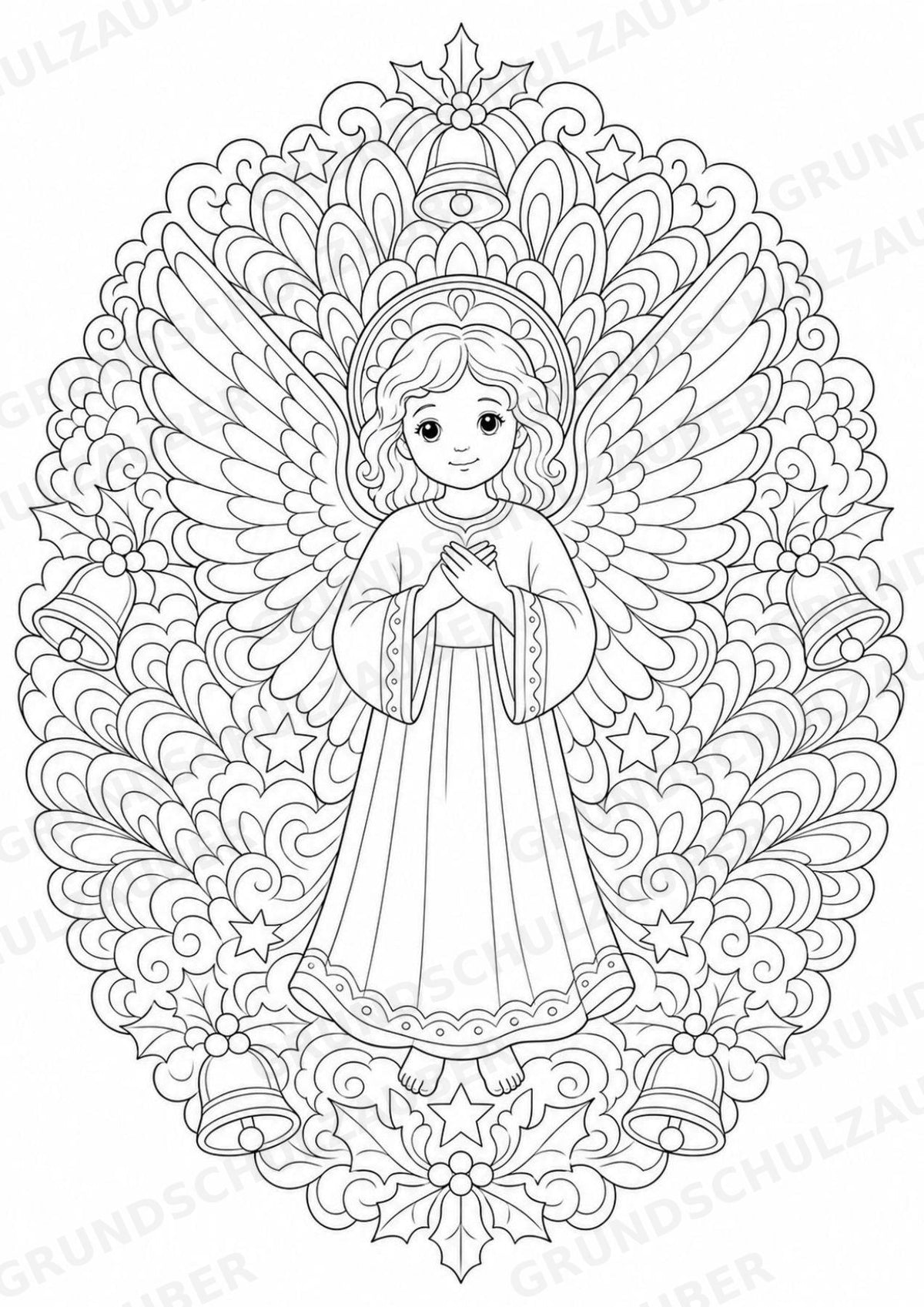 Weihnachten Mandalas Ausmalbilder – Feste und Feiertage – 15 Malvorlagen – Materialseite 13