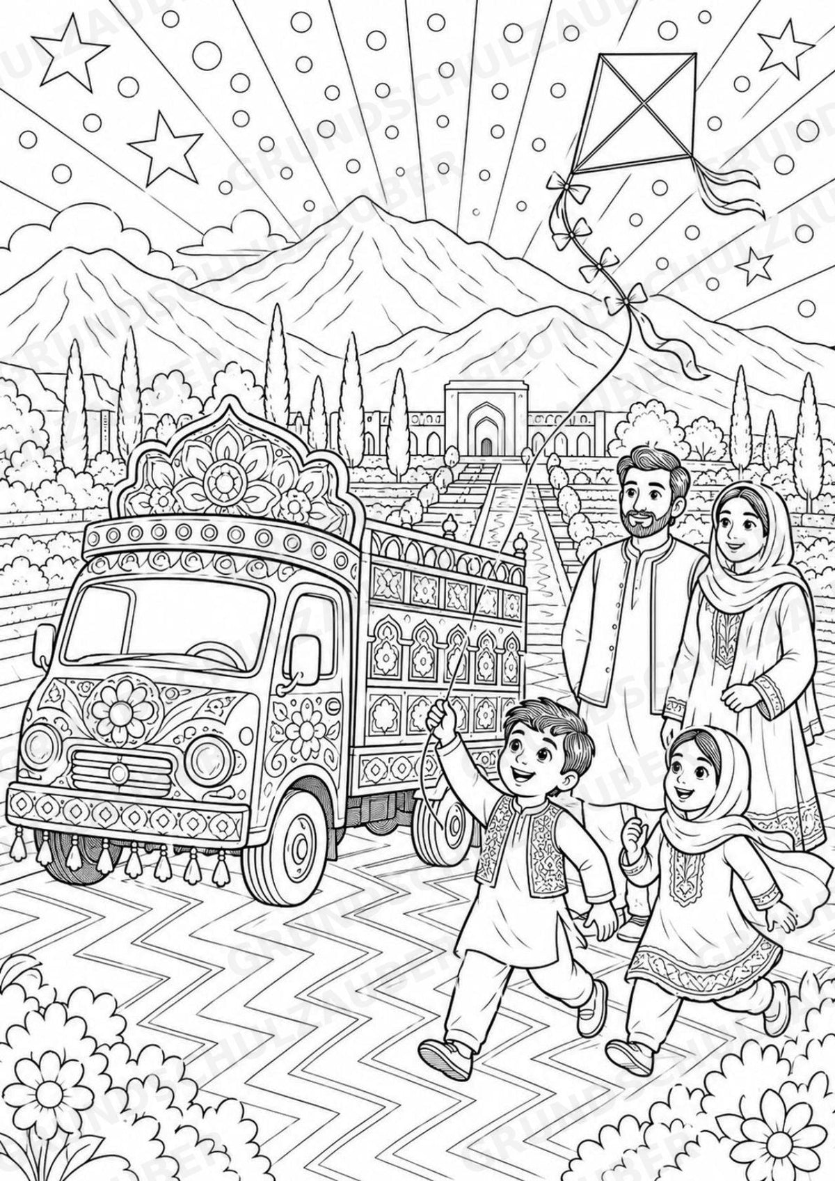 Afghanistan POP Art Ausmalbilder 15 Malvorlagen – Materialseite 9
