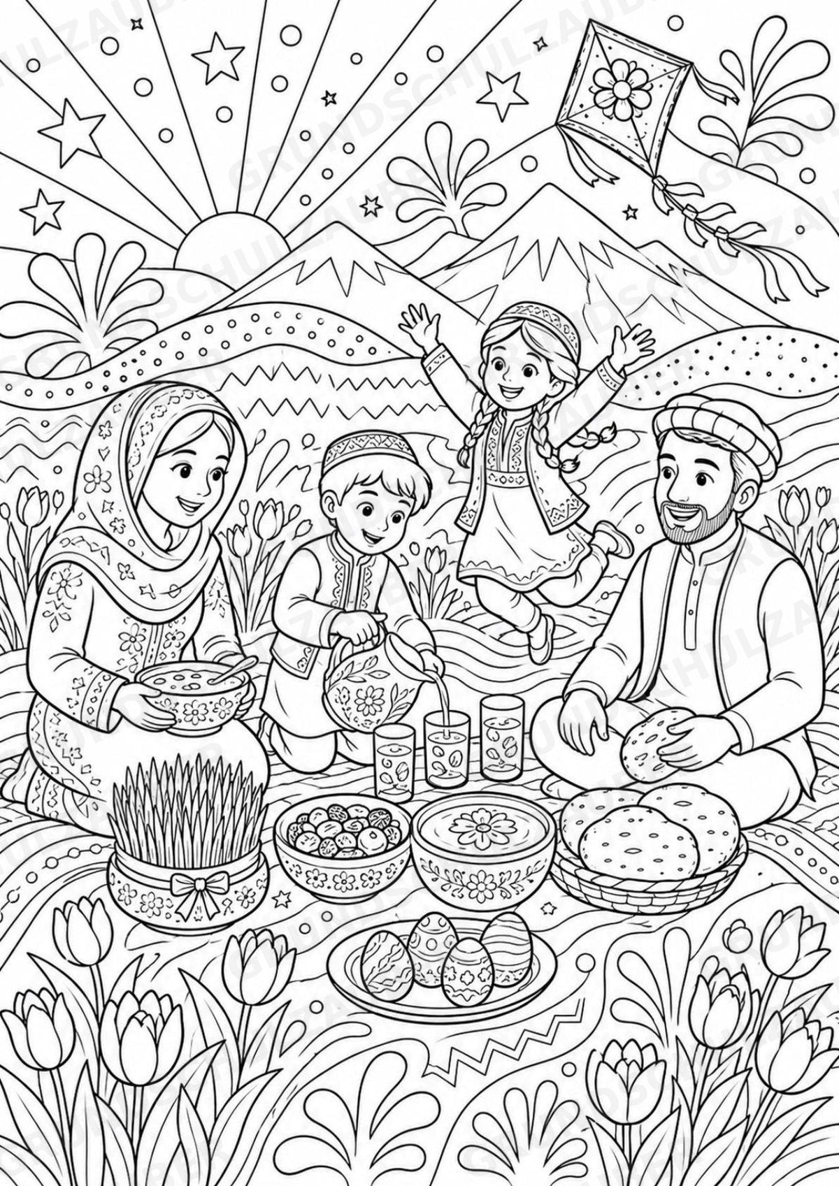 Afghanistan POP Art Ausmalbilder 15 Malvorlagen – Materialseite 16
