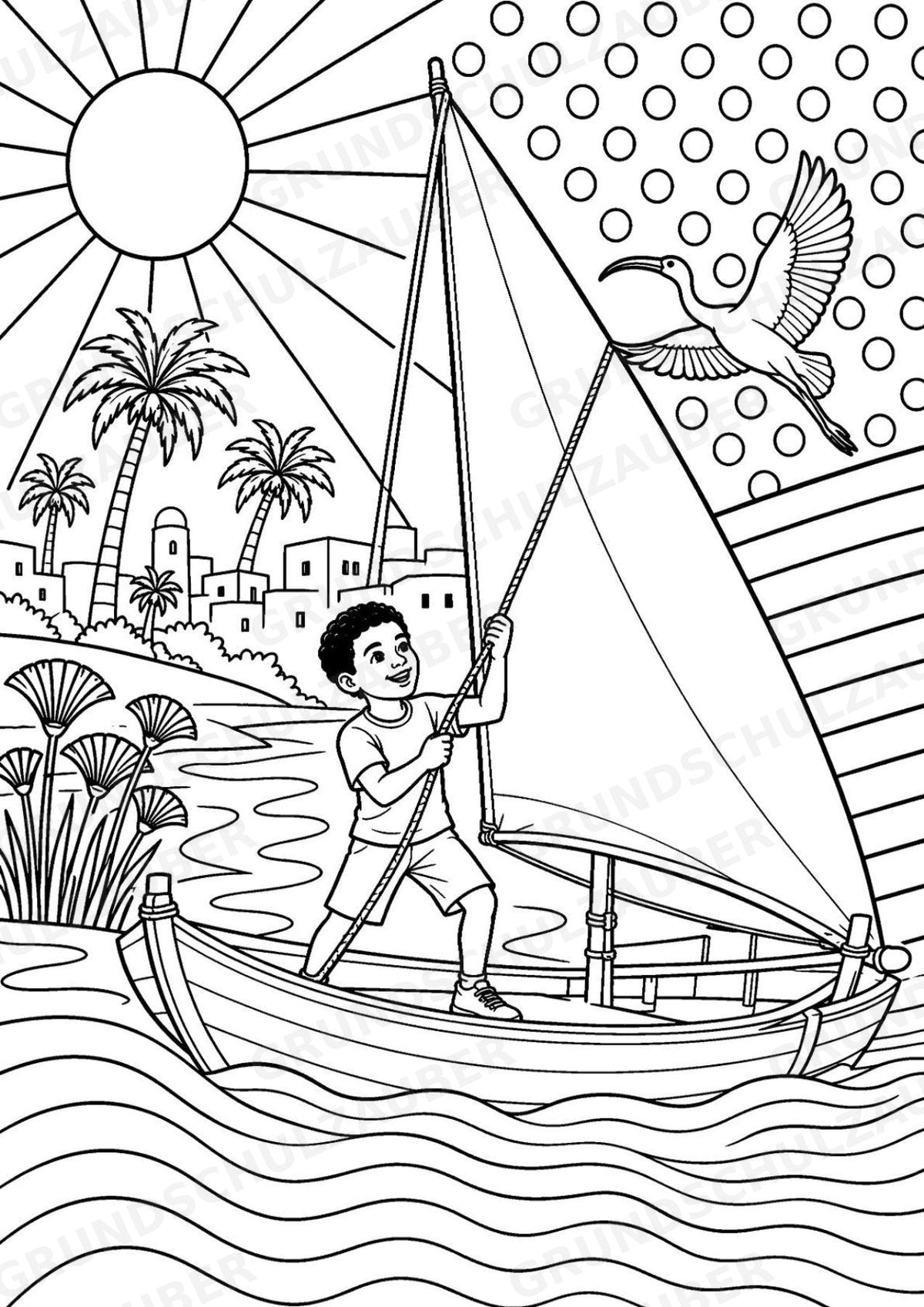 Ägypten POP Art Ausmalbilder 15 Malvorlagen – Materialseite 3