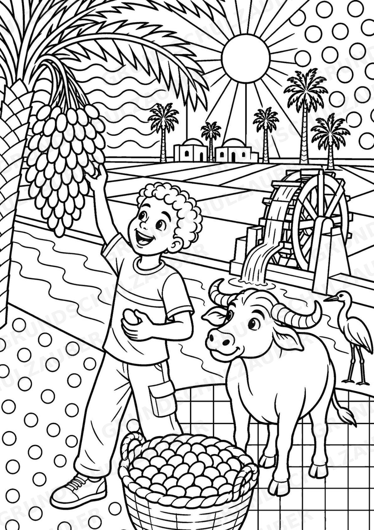 Ägypten POP Art Ausmalbilder 15 Malvorlagen – Materialseite 16
