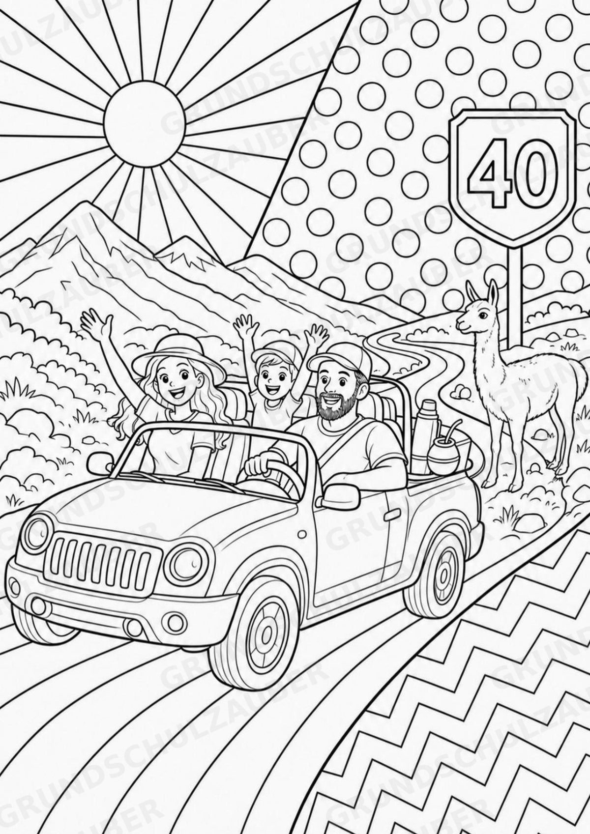 Argentinien POP Art Ausmalbilder 15 Malvorlagen – Materialseite 15