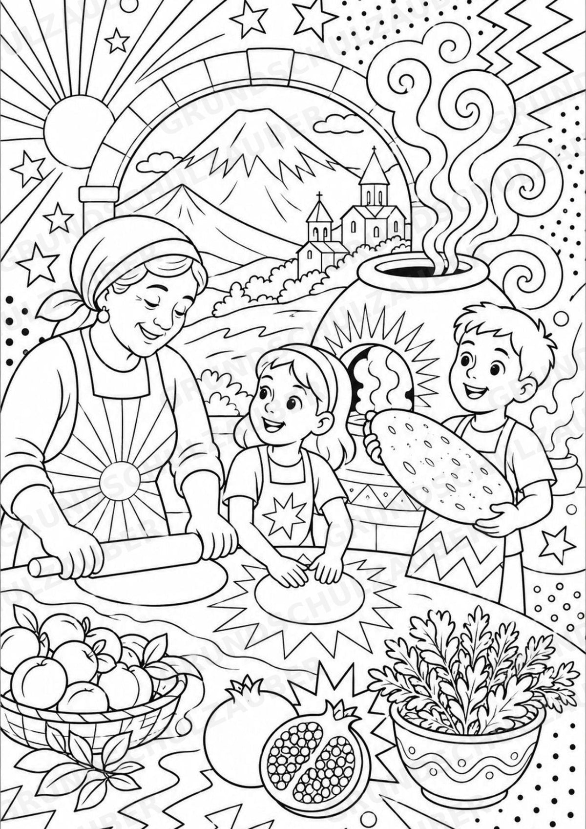 Armenien POP Art Ausmalbilder 15 Malvorlagen – Materialseite 8