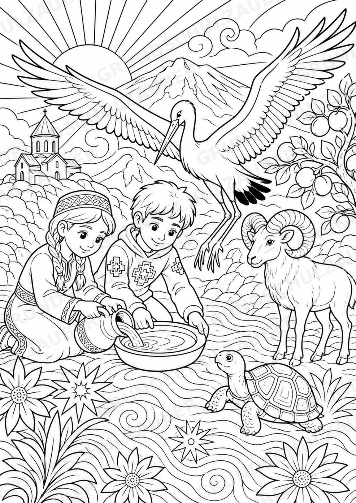 Armenien POP Art Ausmalbilder 15 Malvorlagen – Materialseite 9