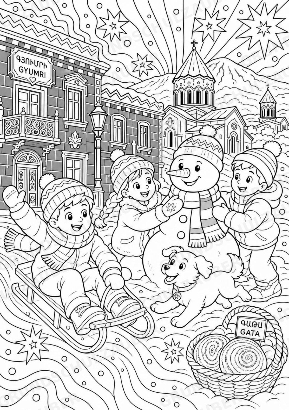 Armenien POP Art Ausmalbilder 15 Malvorlagen – Materialseite 12